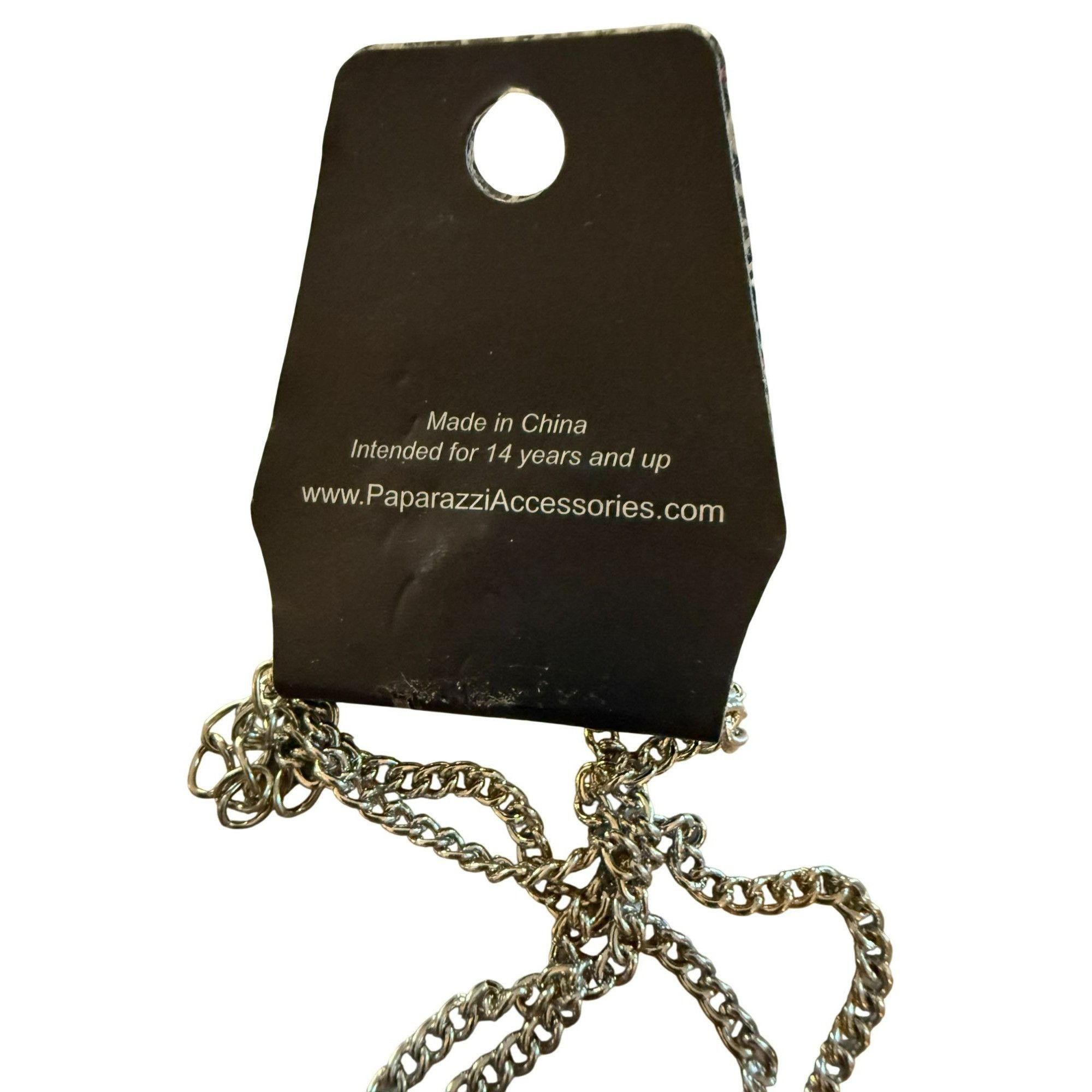 Other Silver-Tone Multi-Chain Necklace & Navy Beaded Earrings Set Size ONE SIZE - 4 Thumbnail