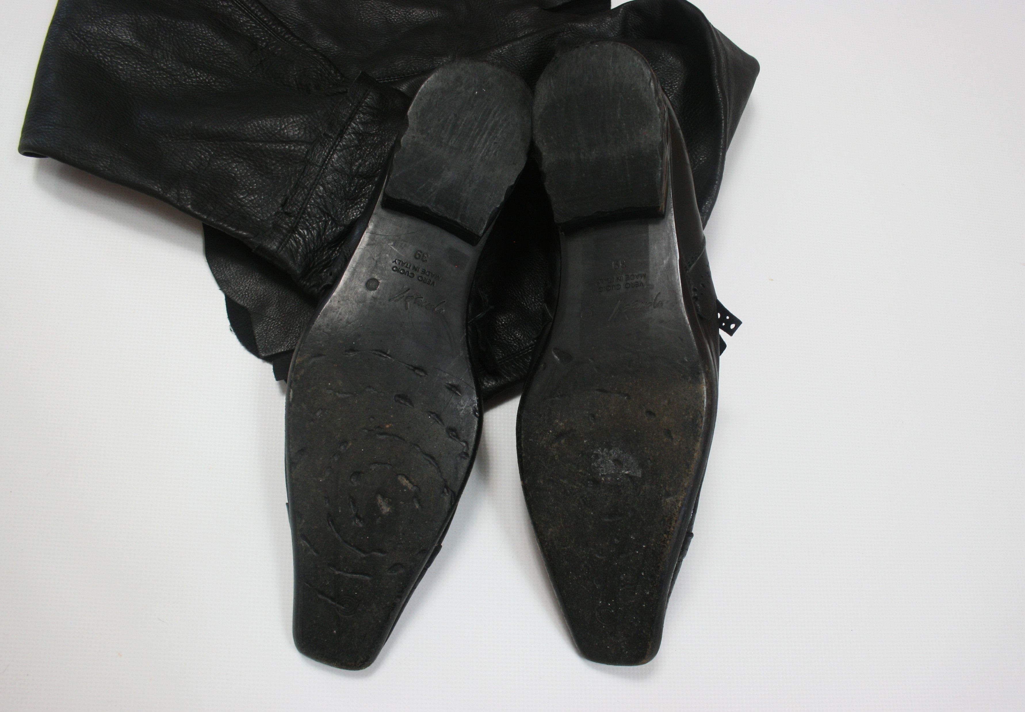 Marsell Square Toe Avant-Garde Leather High Boots Size US 9 / IT 39 - 14 Thumbnail