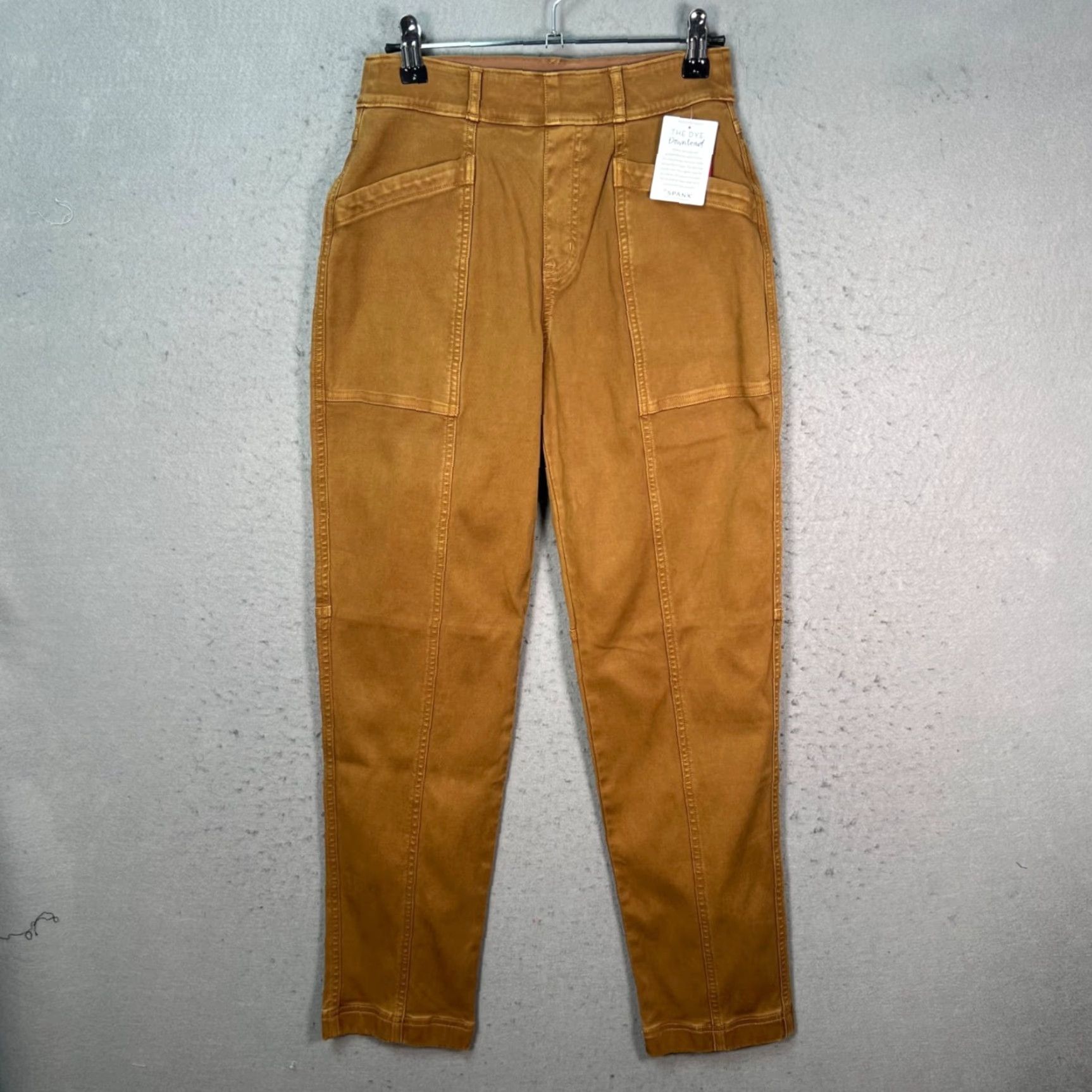 Spanx Spanx Womens Size Small Brown Twill Tapered Leg Pants NEW! Size 28" / US 6 / IT 42 - 2 Thumbnail