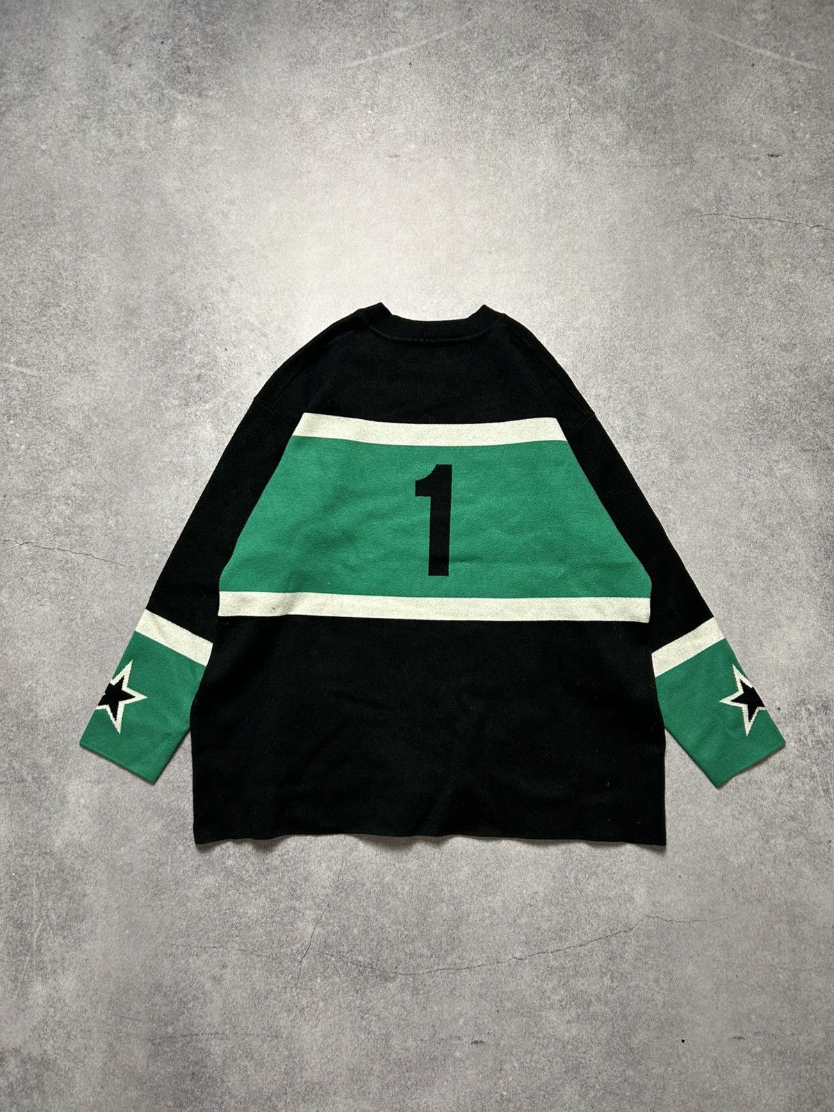 Sandro Sandro Fever Paris Oversized Pullover Sweater Black Green Size S / US 4 / IT 40 - 3 Thumbnail