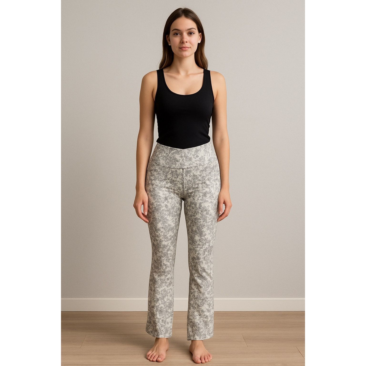 Under Armour Athleisure Activewear Gray Floral Print Workout Pants M Size 25" / US 0 / IT 36 - 1 Thumbnail