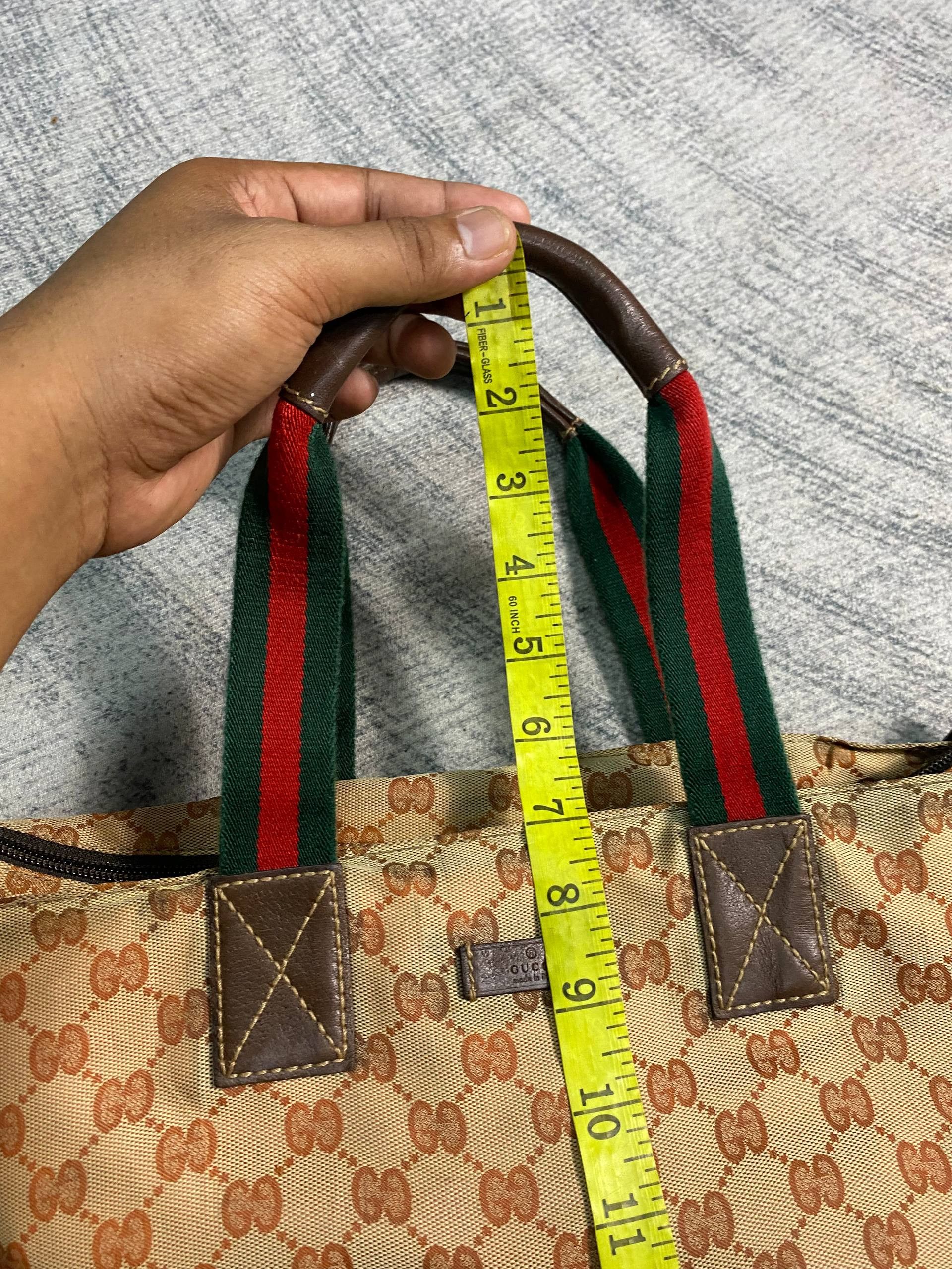 Gucci GUCCI GG Canvas Web Sherry Line Hand Bag Size ONE SIZE - 16 Thumbnail