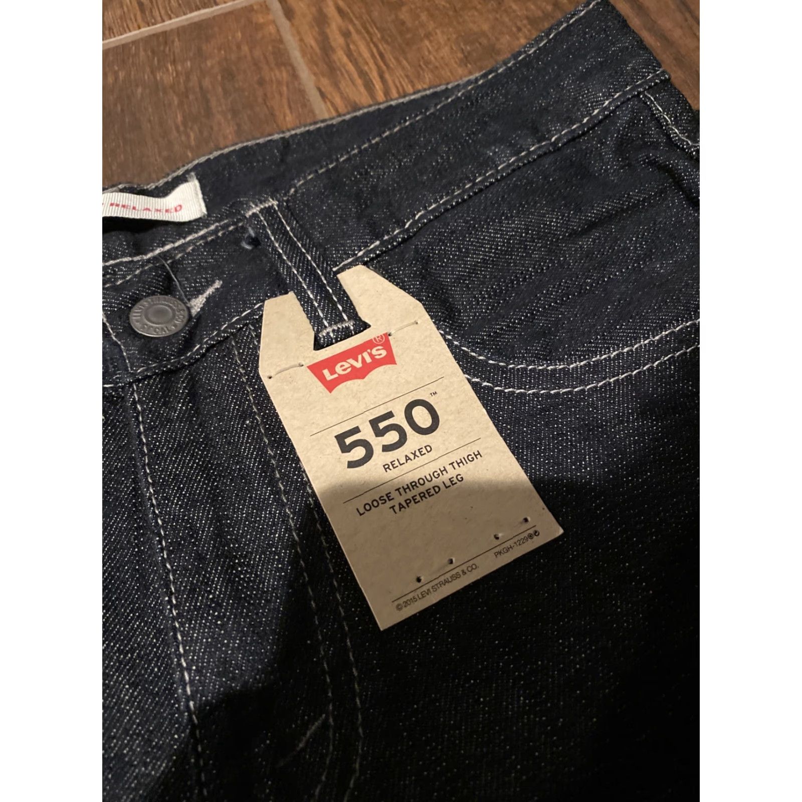 Levi's VINTAGE Levi's 550 Jeans 16R 28x28 Relaxed Mom Denim Blue 100% Cotton Jeans Womens 80s 90s Logo Easy Care Pockets NWT Size 38" / US 16 / IT 52 - 5 Thumbnail