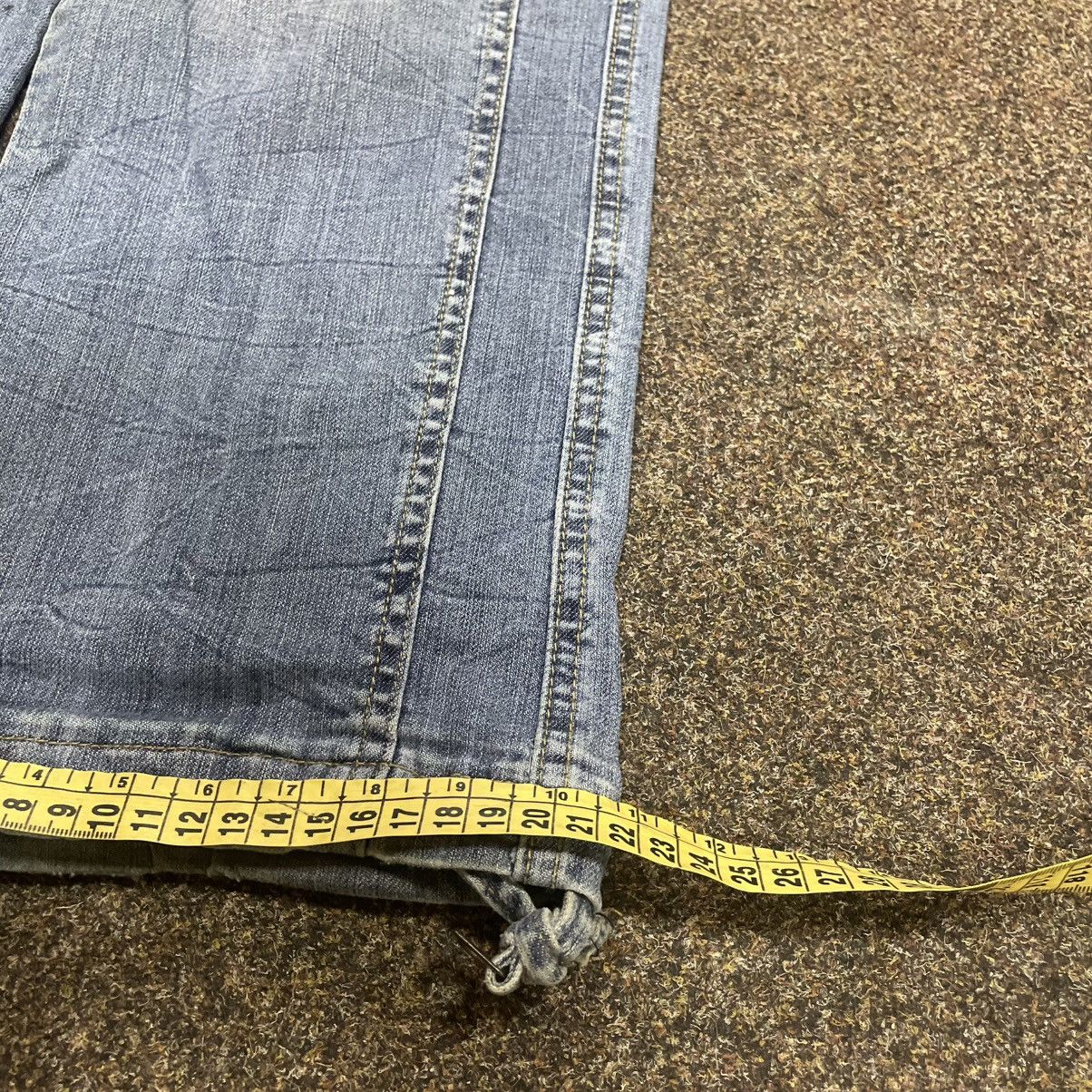 Vintage Y2K Baggy Cargo Denim Jeans Faded Blue Distressed W34 Grunge Size 28" / US 6 / IT 42 - 9 Thumbnail