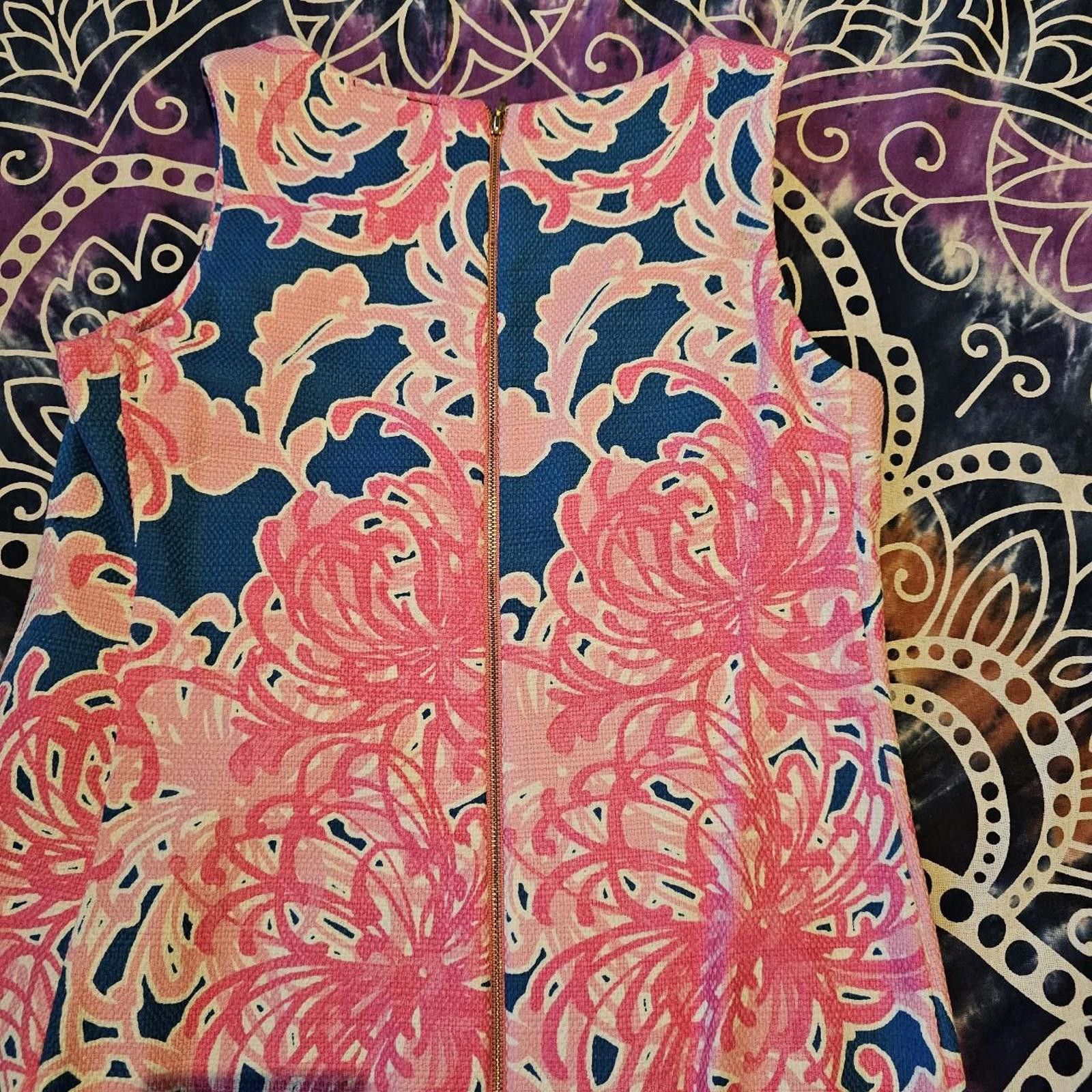 Designer Women's Just Taylor Floral Pink and Blue Dress Size S / US 4 / IT 40 - 6 Thumbnail