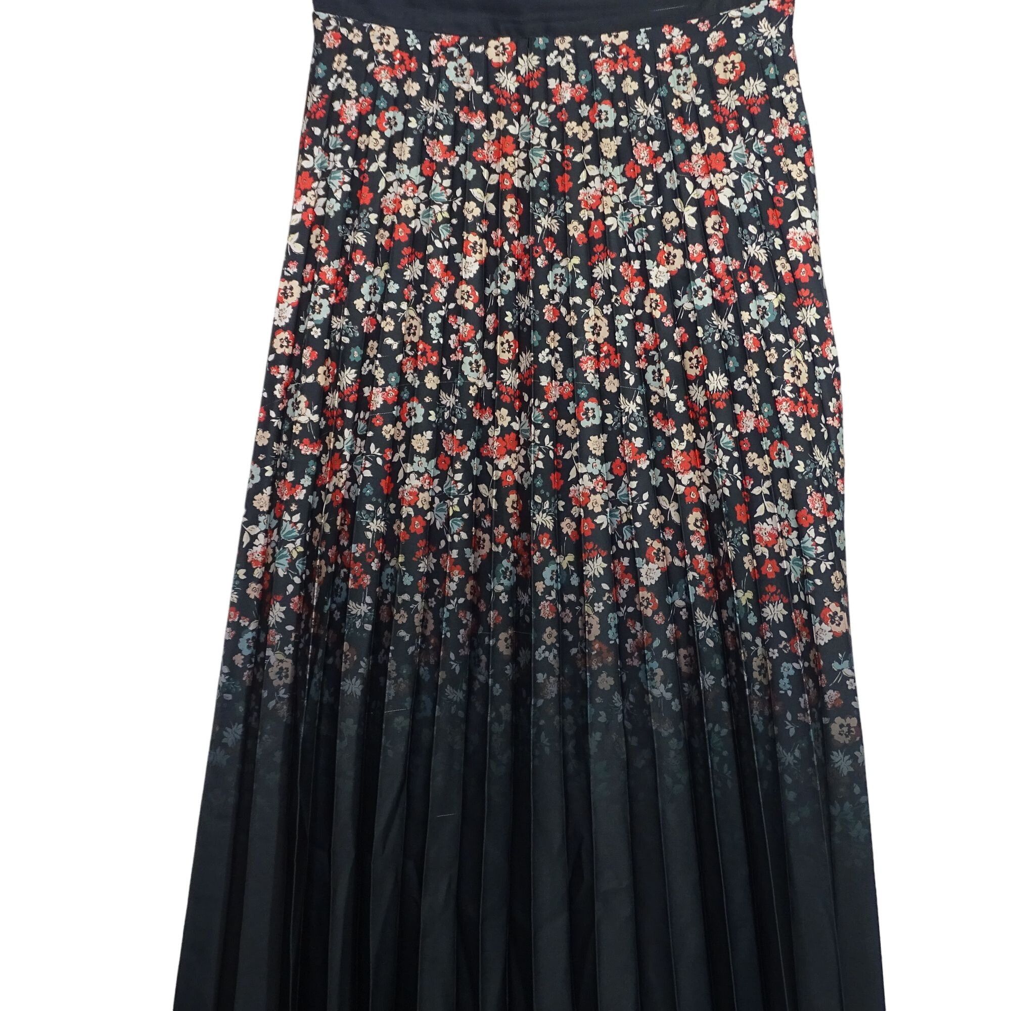 Vintage Vtg Carlucci Floral Pleated Skirt Women Size EUR 38 US 6 Size 28" / US 6 / IT 42 - 2 Thumbnail