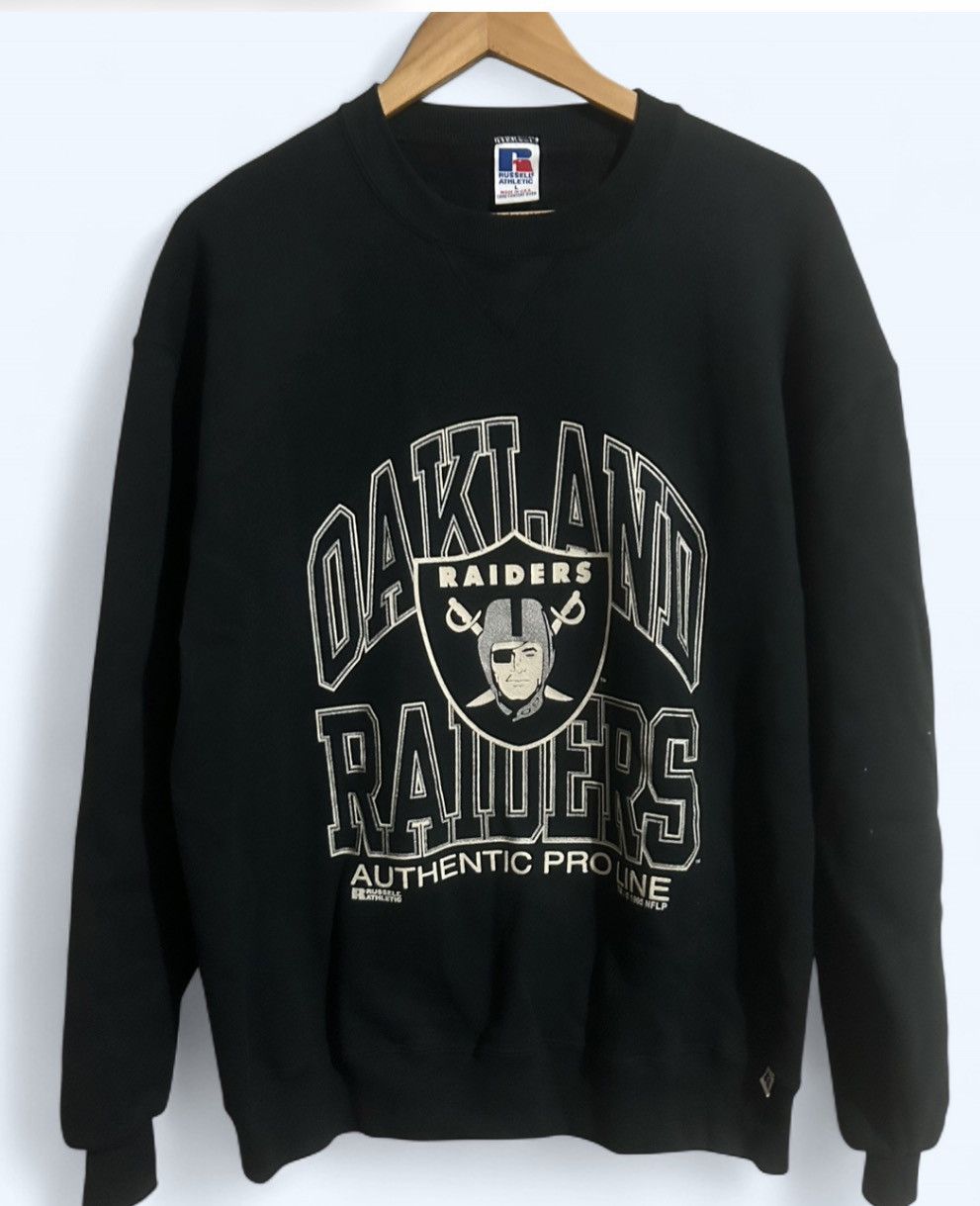 Russell Athletic Vintage Oakland Raiders Russel Athletic Crewneck Size L USA Size US L / EU 52-54 / 3 - 1 Thumbnail