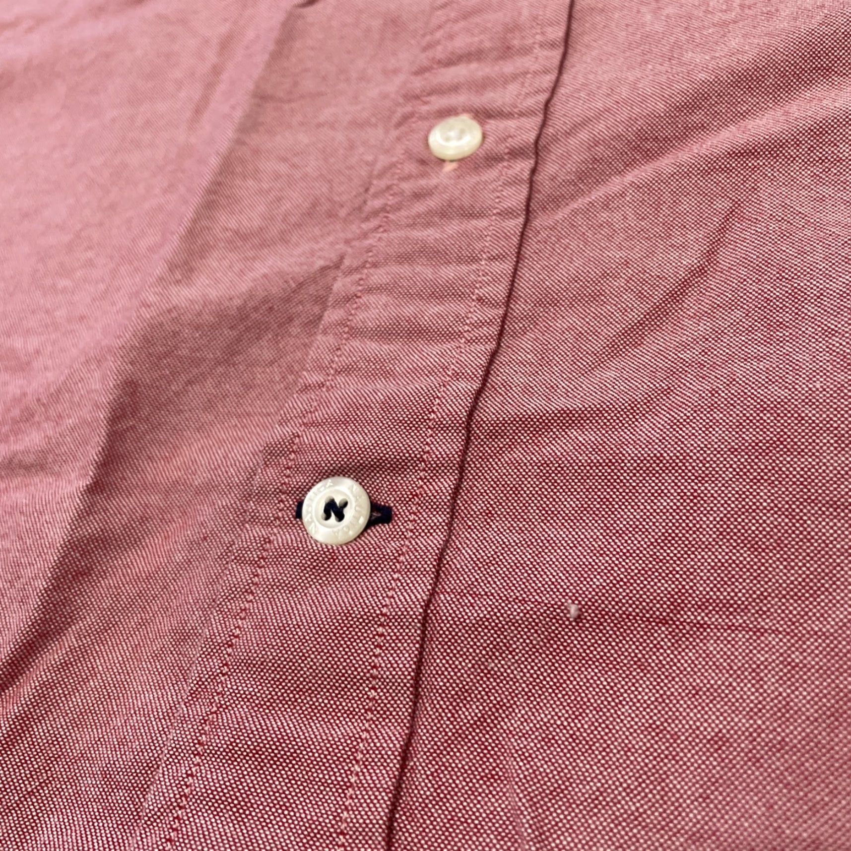 Nautica Nautica Button Shirt Men XL Salmon Pink Classic Fit Preppy Work Casual Button-Up Shirts Size US XL / EU 56 / 4 - 7 Thumbnail