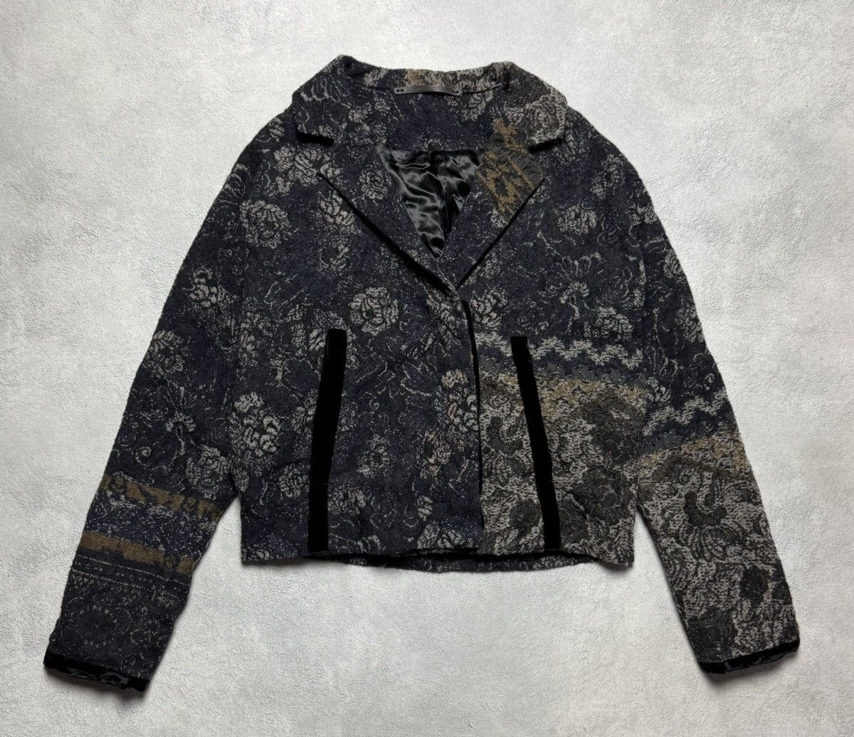 Annette Gortz Annette Gortz Floral Pattern Wool Blazer Jacket Size M / US 6-8 / IT 42-44 - 1 Thumbnail