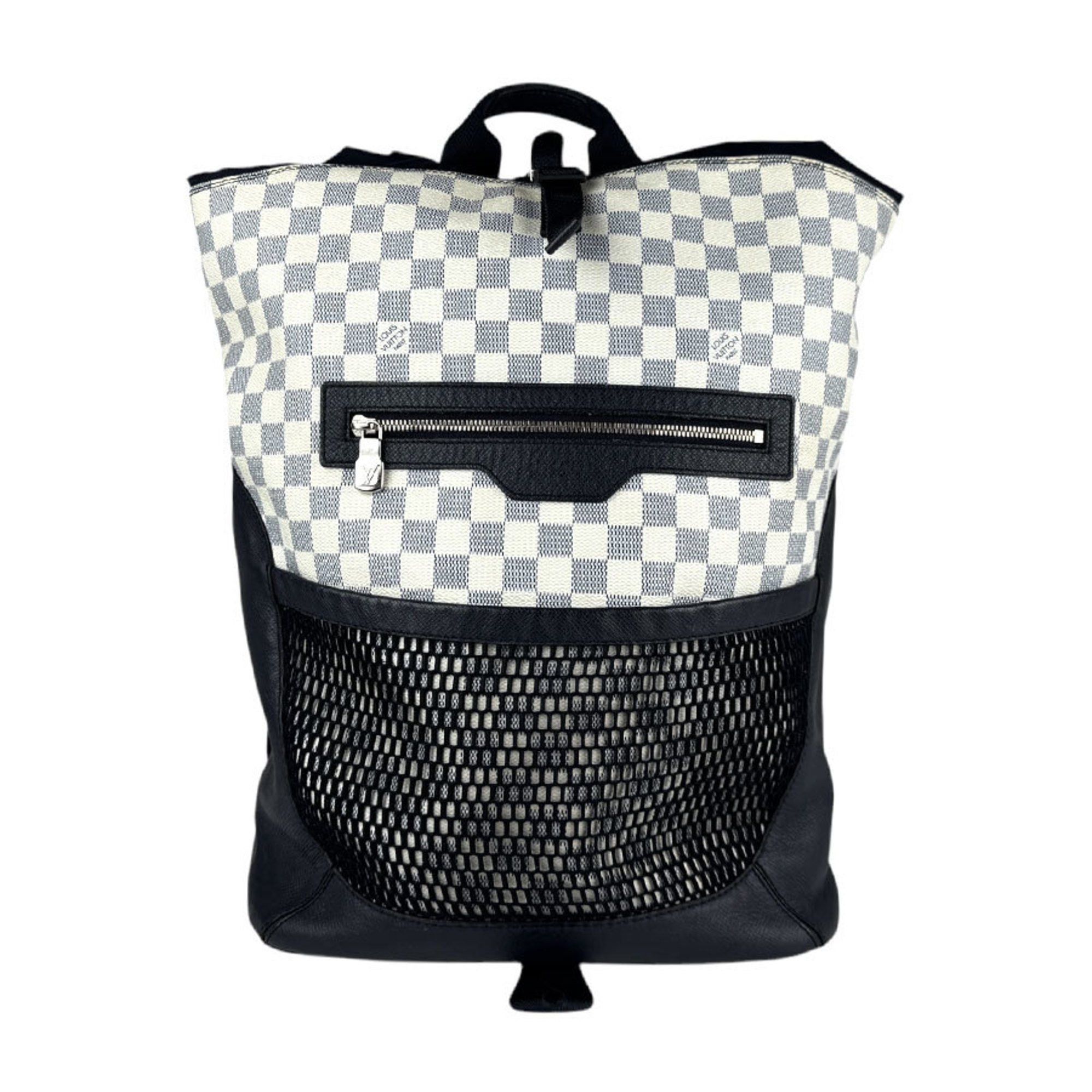 Louis Vuitton Louis Vuitton Backpack Damier Castle Matchpoint Nylon Leather Navy Off-White Silver Men's N40018 z4402 Size ONE SIZE - 1 Thumbnail