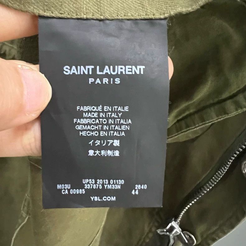 Saint Laurent Paris Saint Laurent Paris Saint Laurent Green Hooded Jacket Size Size US M / EU 48-50 / 2 - 4 Thumbnail