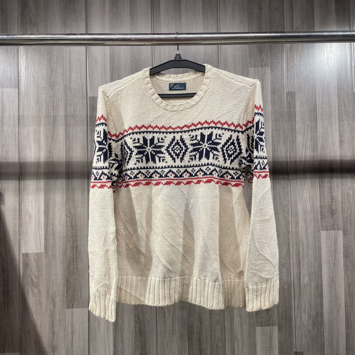 Polo Ralph Lauren Polo Ralph Lauren Cream Nordic Knit Sweater Size US M / EU 48-50 / 2 - 1 Thumbnail