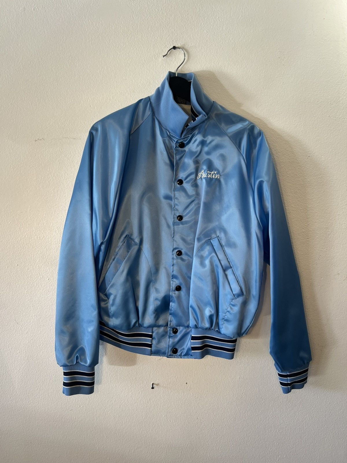 Vintage Vintage Baby Blue Hawaii Waikiki Beach Jacket Size US M / EU 48-50 / 2 - 2 Thumbnail