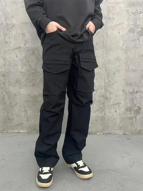 Designer custom zipper pleated cargo pants Size US 28 / EU 44 - 4 Thumbnail