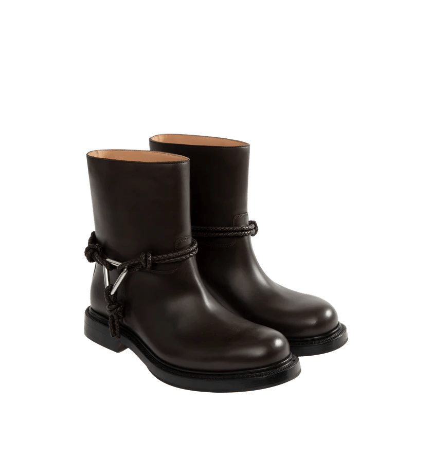 Bottega Veneta o1h1sh10526 James Ankle Boot in Black/Fondant Size US 7 / IT 37 - 2 Thumbnail