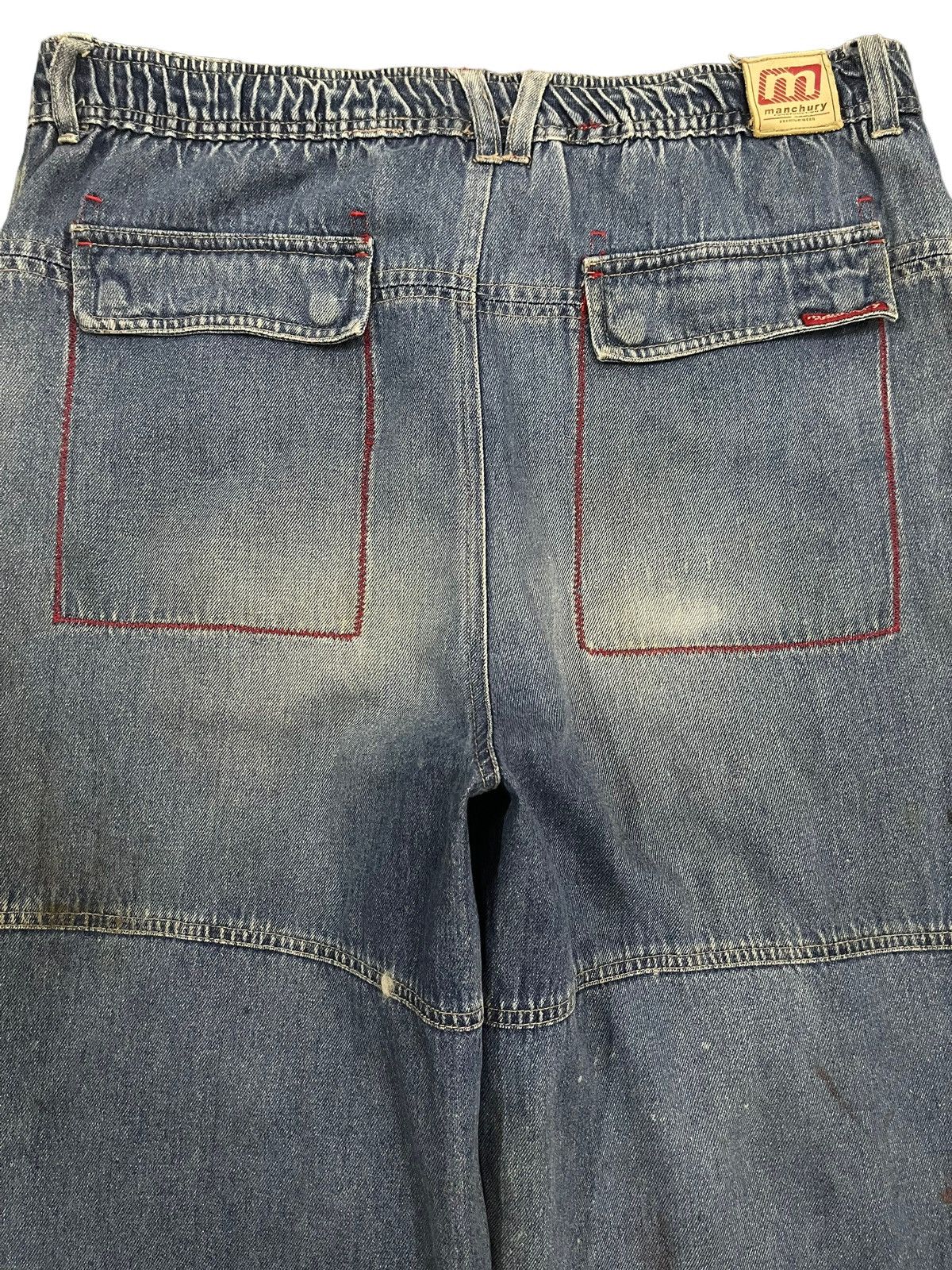 JNCO Vintage Japan Manchury Mud Wash Cargo Baggy Jeans Size US 34 / EU 50 - 4 Thumbnail