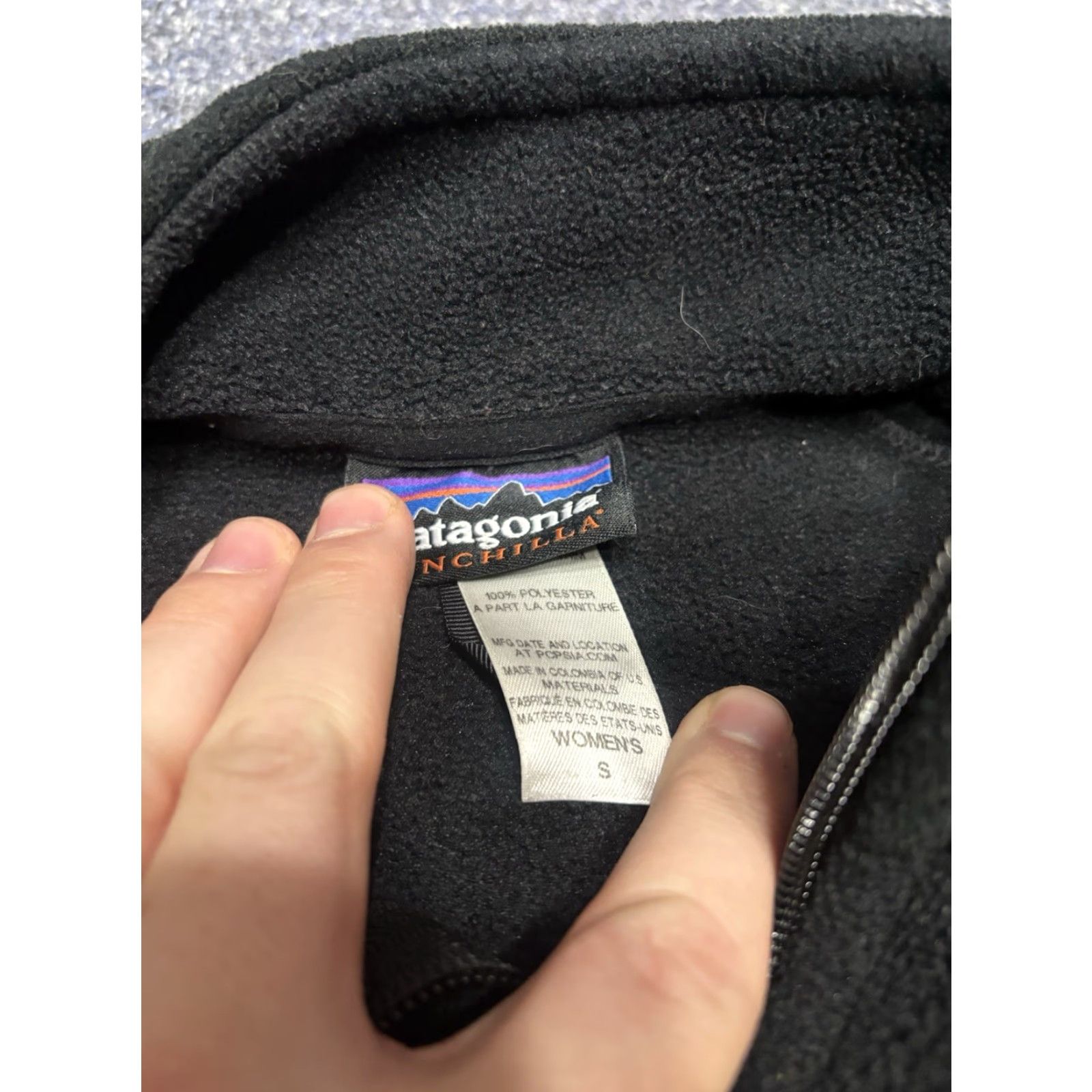 Patagonia Patagonia Jacket Women's Small Black Synchilla Fleece Long Sleeve Zip Casual Travel Adults Regular Size S / US 4 / IT 40 - 2 Thumbnail