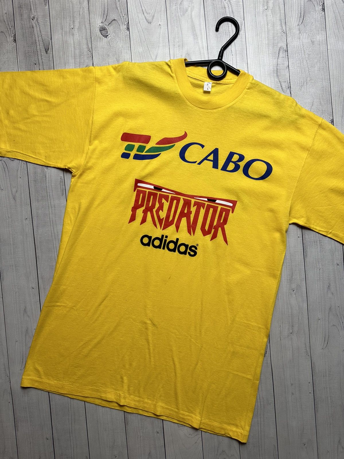 Vintage Vintage Adidas predator soccer tee yellow size L 1997 rare Size US L / EU 52-54 / 3 - 4 Thumbnail