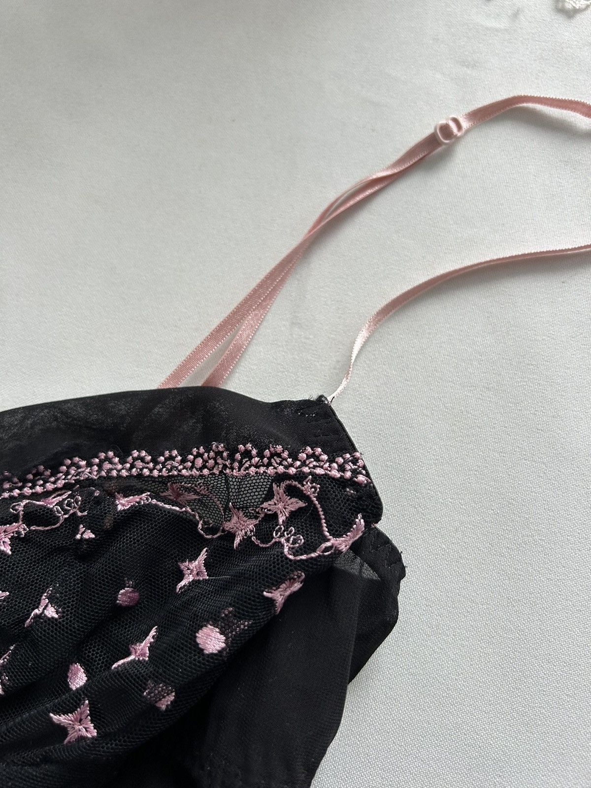 Vintage Vintage black pink lace nightwear cute dress Size S / US 4 / IT 40 - 5 Thumbnail