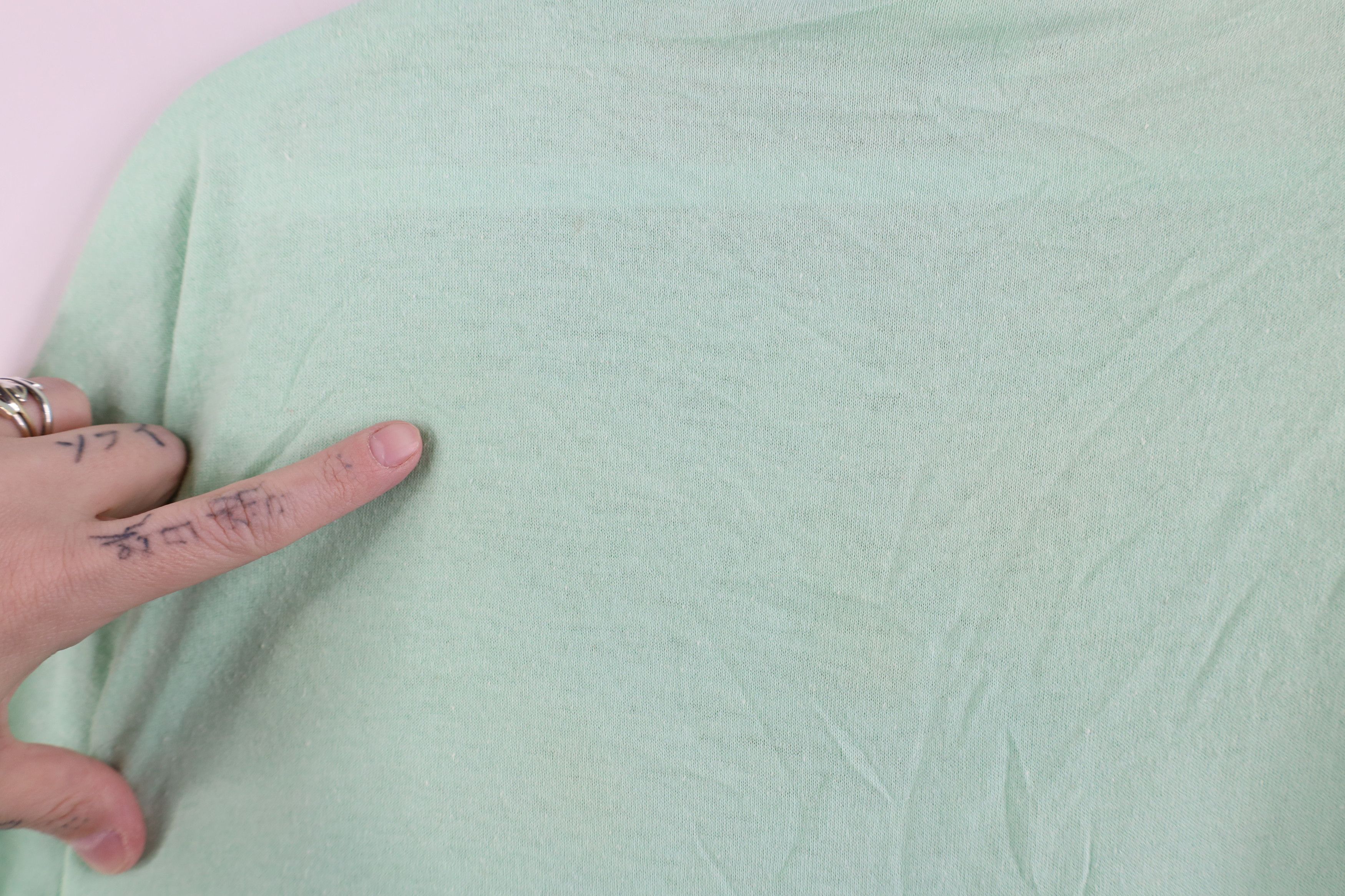Vintage Vintage 90s Streetwear Short Sleeve T-Shirt Mint Green USA Size XL / US 12-14 / IT 48-50 - 10 Thumbnail