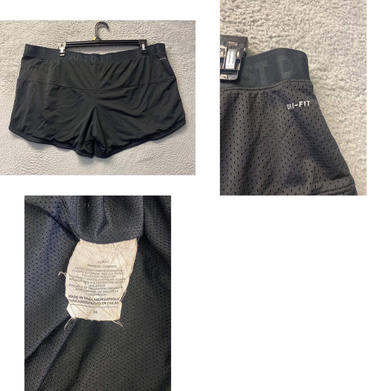 Nike Nike Women Black Athletic Shorts 3X sports / 57-41 Size 40" / US 18 - 8 Thumbnail