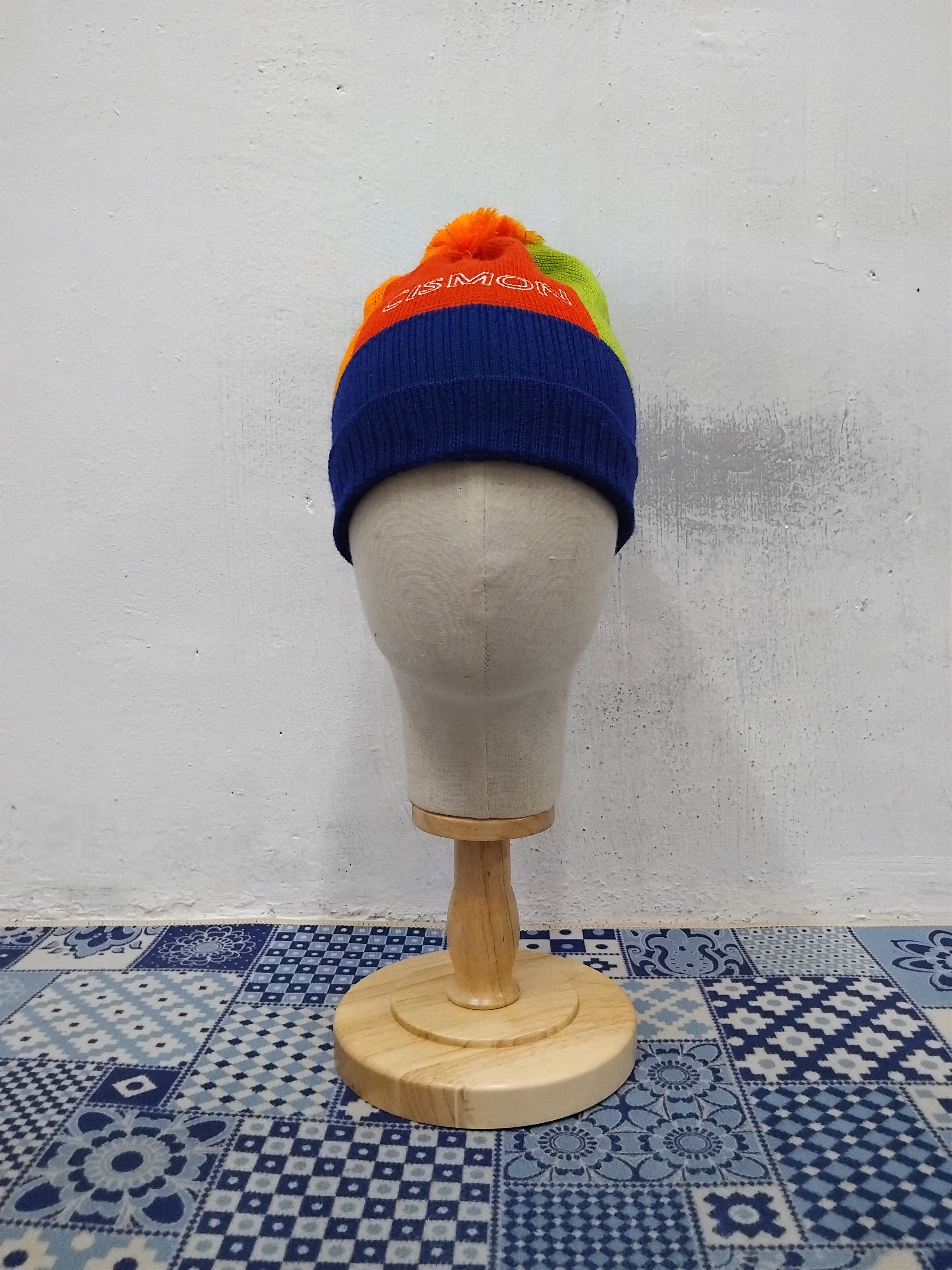 Japanese Brand Cismon multicolour beanie hat Size ONE SIZE - 4 Thumbnail