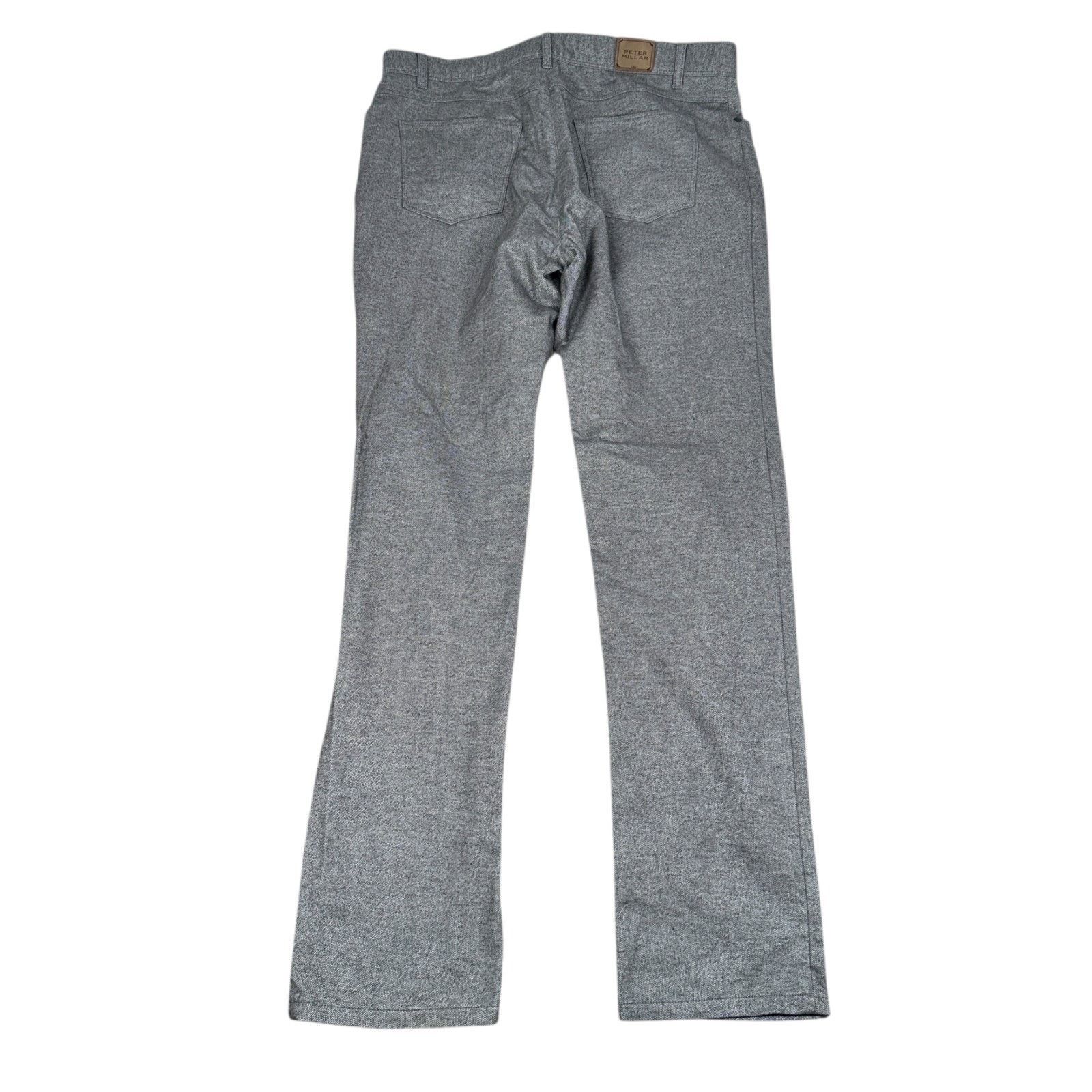 Peter Millar Peter Millar Flannel Brushed Cotton Chino Pants Men 36 Gray Size US 36 / EU 52 - 2 Thumbnail