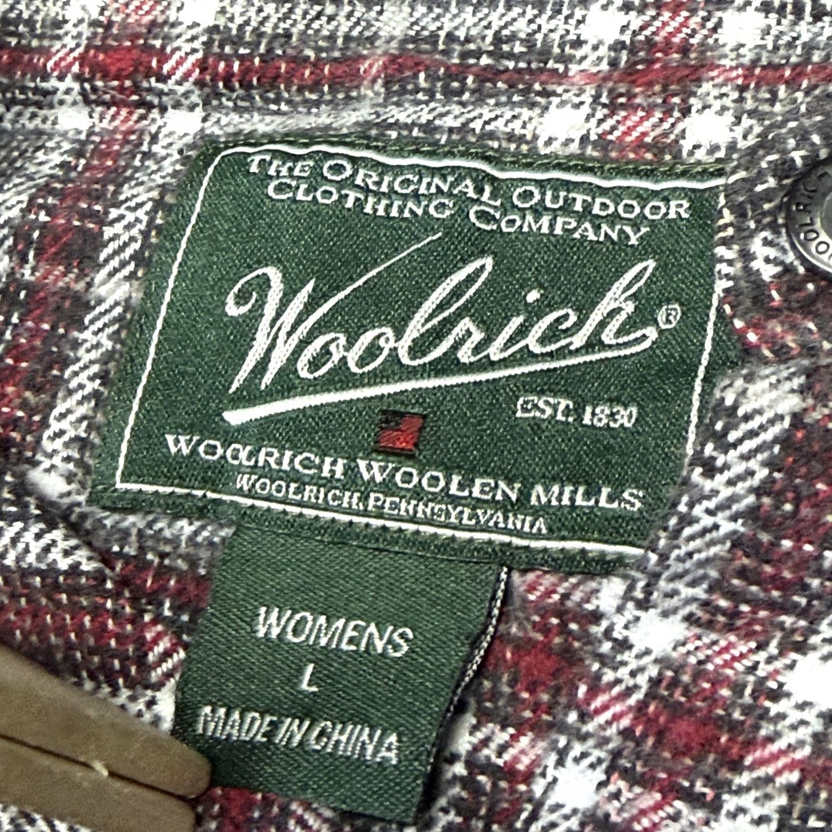 Vintage Woolrich Shirt Womens Large Gray Plaid Flannel Button-Up Long Sleeve Casual Onyx Size L / US 10 / IT 46 - 5 Thumbnail