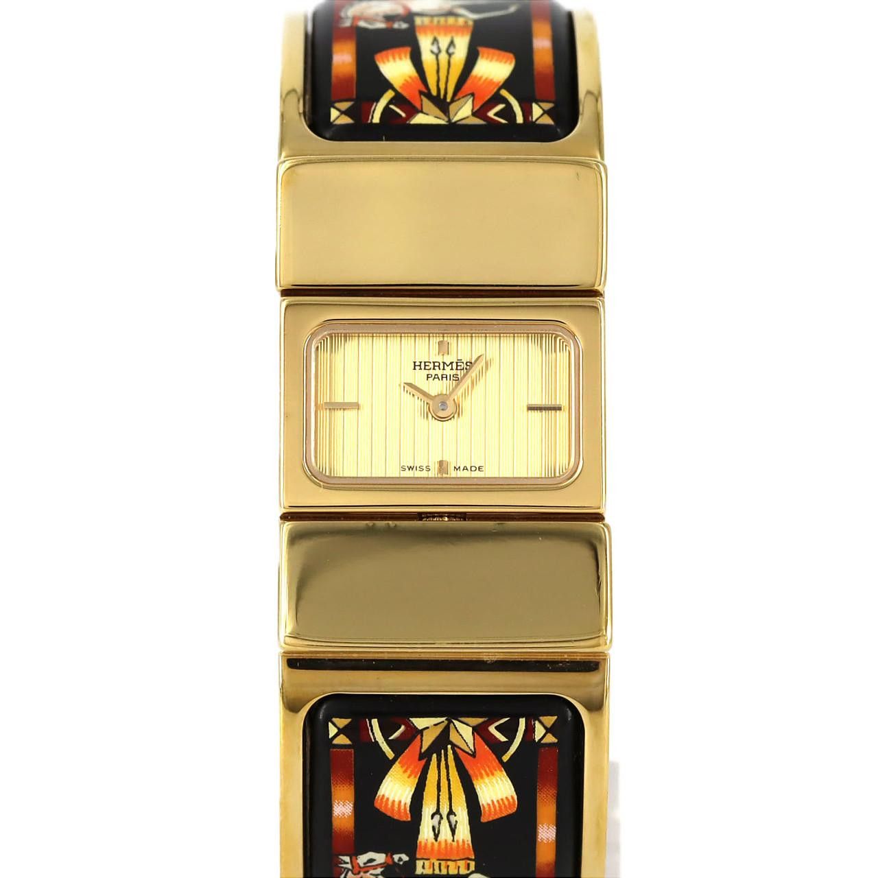 Hermes Hermes Hermes Loequet Enamel Quartz Metal Quartz LO1.201 DUTY FREE for USA Size ONE SIZE - 1 Thumbnail