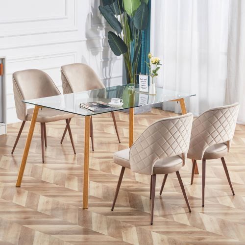 Designer × Homemade Glass Dining Table Modern Minimalist Rectangular for 4-6 wi Size US L / EU 52-54 / 3 - 5 Thumbnail