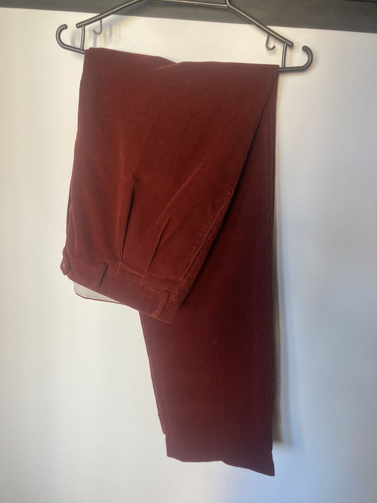 image of Loro Piana Velvet Pants in Red, Men's (Size 36)