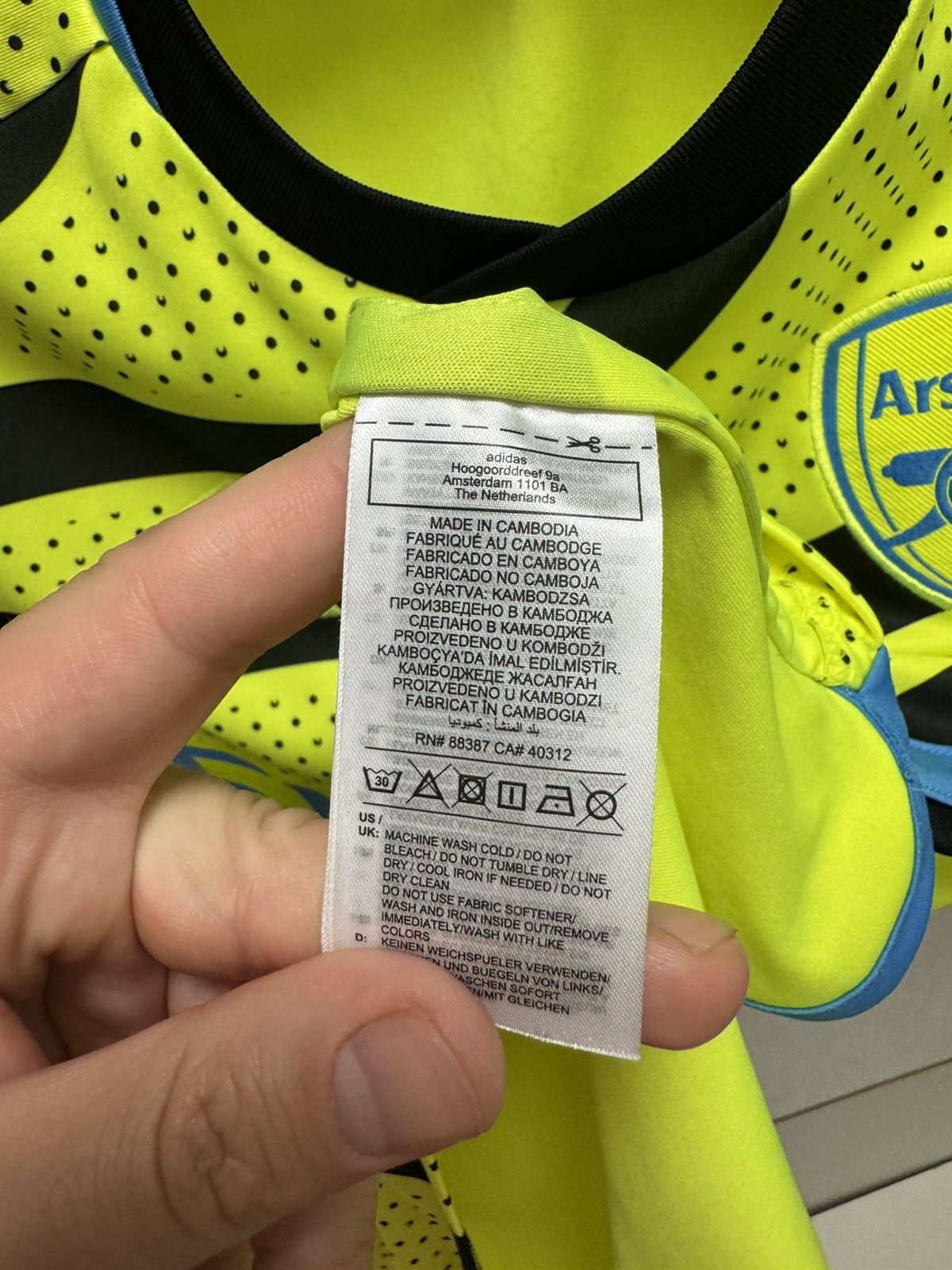 Adidas Arsenal London adidas soccer jersey 2023 S Size US S / EU 44-46 / 1 - 9 Thumbnail