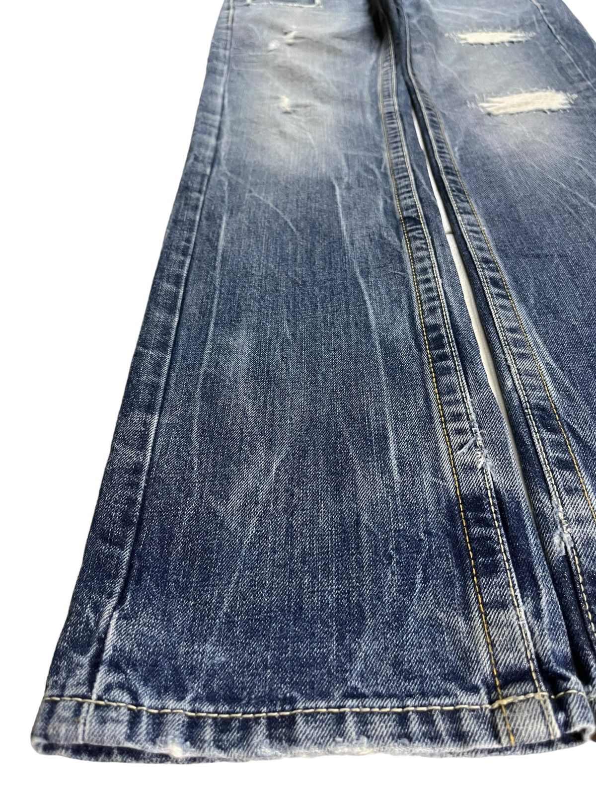 Japanese Brand Vintage Japanese Brand Patches Embroidery Distressed Jeans Size US 32 / EU 48 - 6 Thumbnail