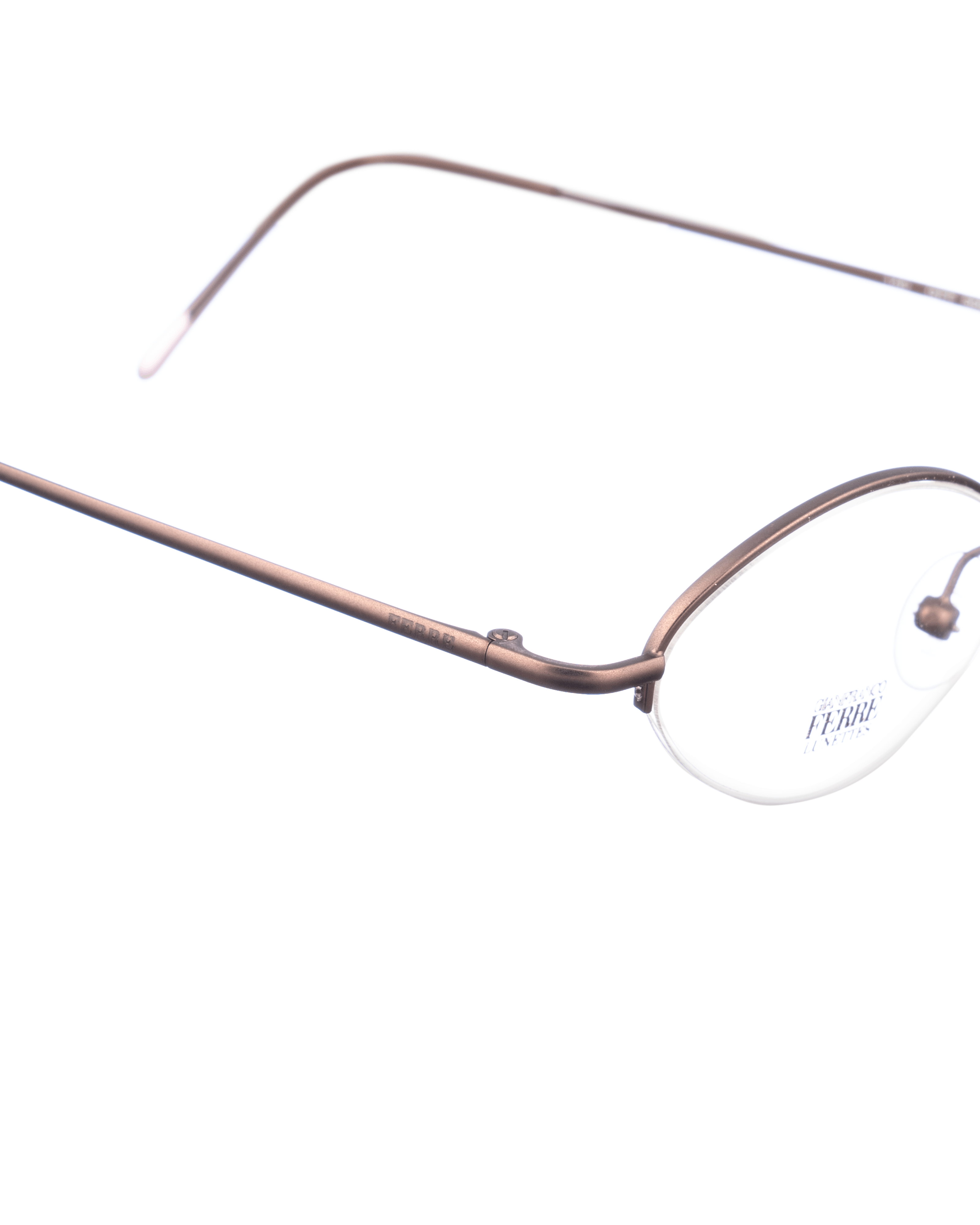 Gianfranco Ferre Gianfranco Ferre 00s Chocolate Brown Half-Rim Glasses Size ONE SIZE - 3 Thumbnail
