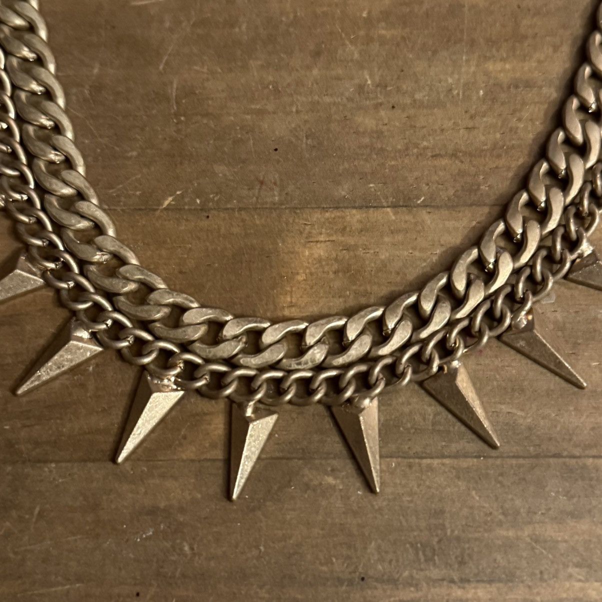 Other Chunky layered gold tone dagger chain necklace Size ONE SIZE - 4 Thumbnail
