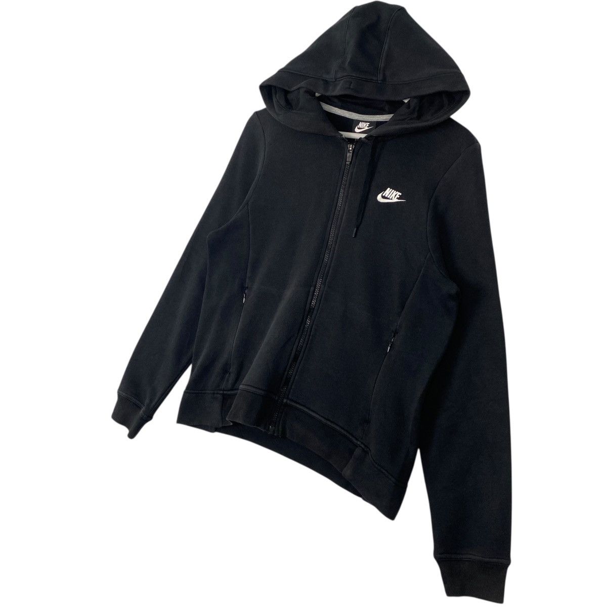 Other Vintage Nike Swoosh Full Zip Hoodie Sweater Black Small Logo Size US L / EU 52-54 / 3 - 2 Thumbnail