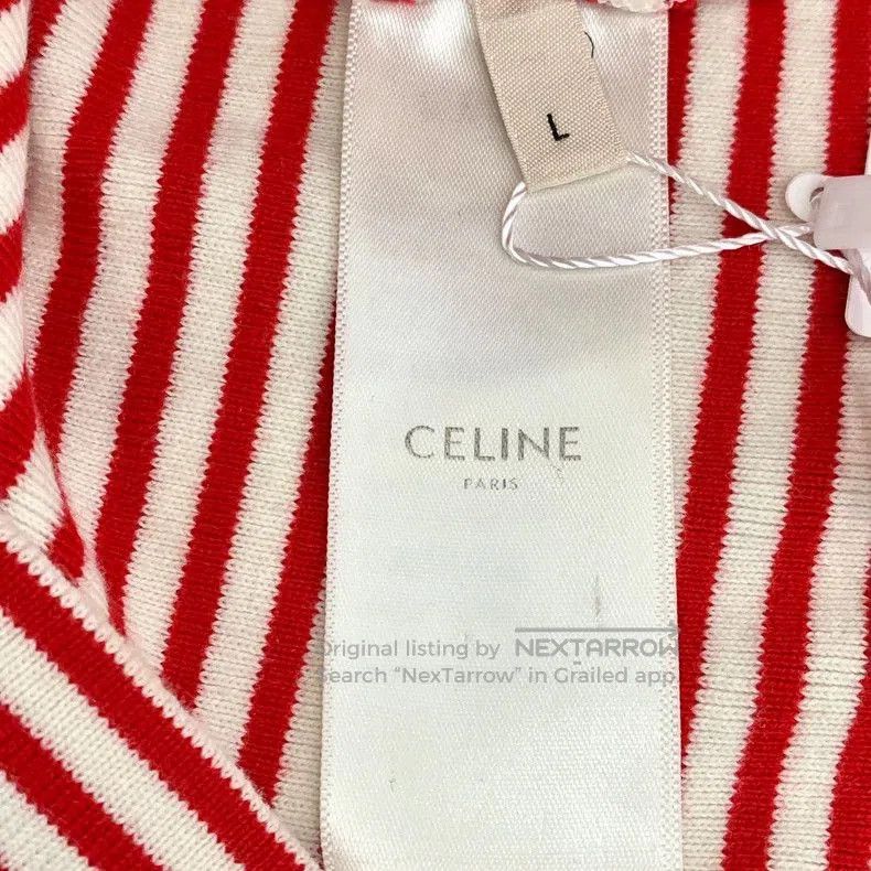Celine Celine Striped Cotton Long Sleeve Sweatshirt. Size US L / EU 52-54 / 3 - 6 Thumbnail