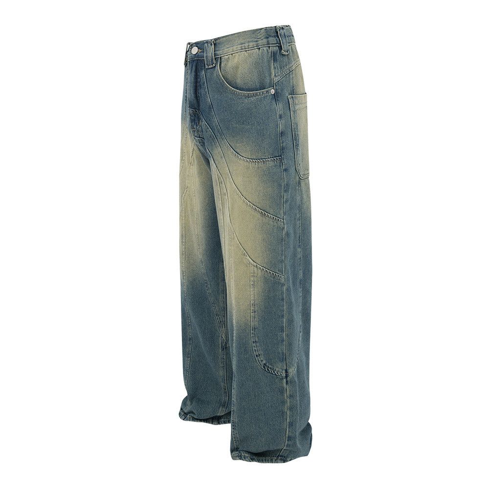 Japanese Brand × Jean Men's trendy loose washed gradient jeans y2k Size US 32 / EU 48 - 2 Thumbnail