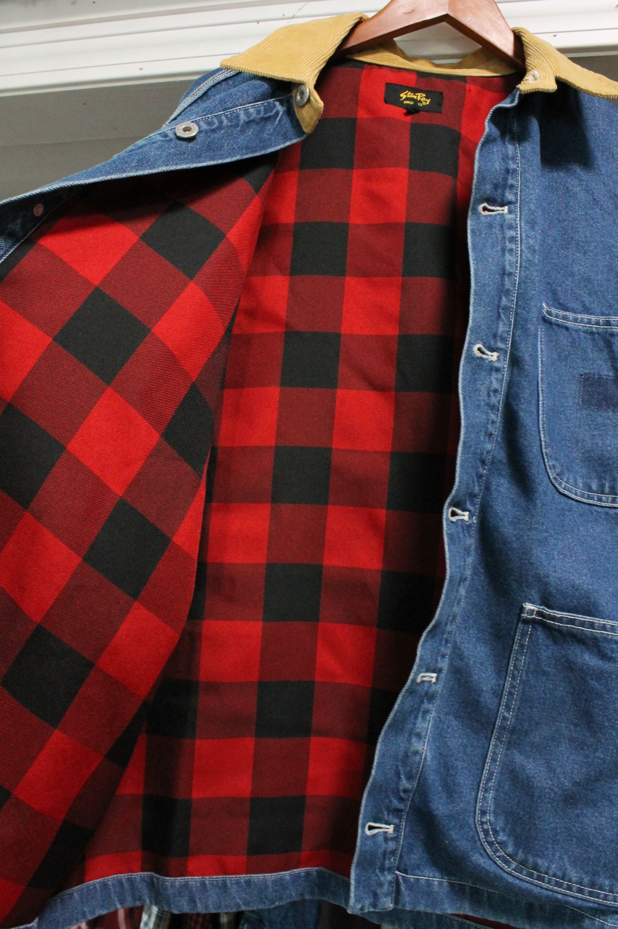 Stan Ray Winter Barn Coat (Vintage Stonewashed Denim) Size US L / EU 52-54 / 3 - 4 Thumbnail