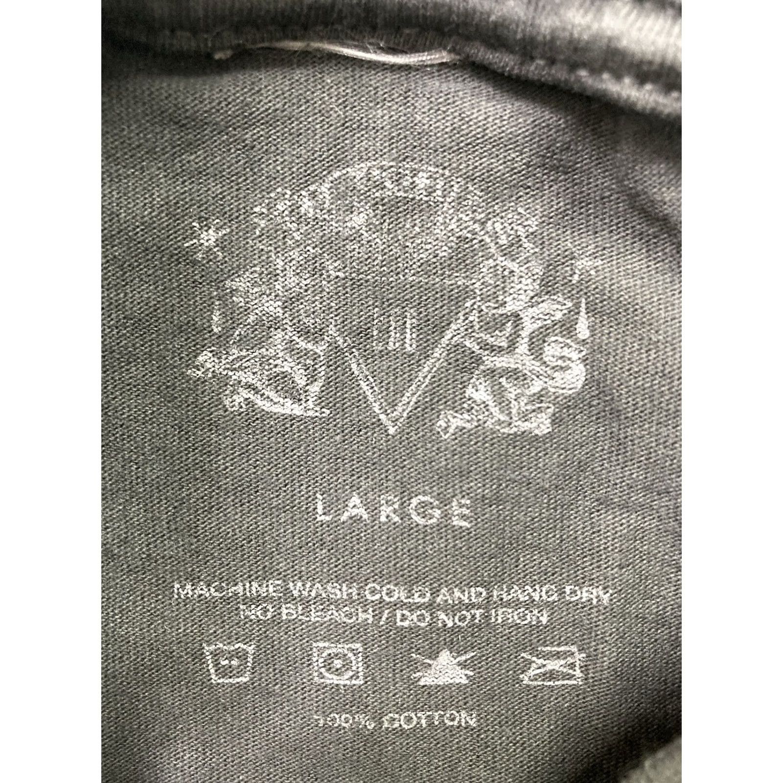 Vintage III Points Festival Skull Graphic T-shirt Men Large Long Sleeve Crew Neck Black Cotton Size US L / EU 52-54 / 3 - 4 Thumbnail