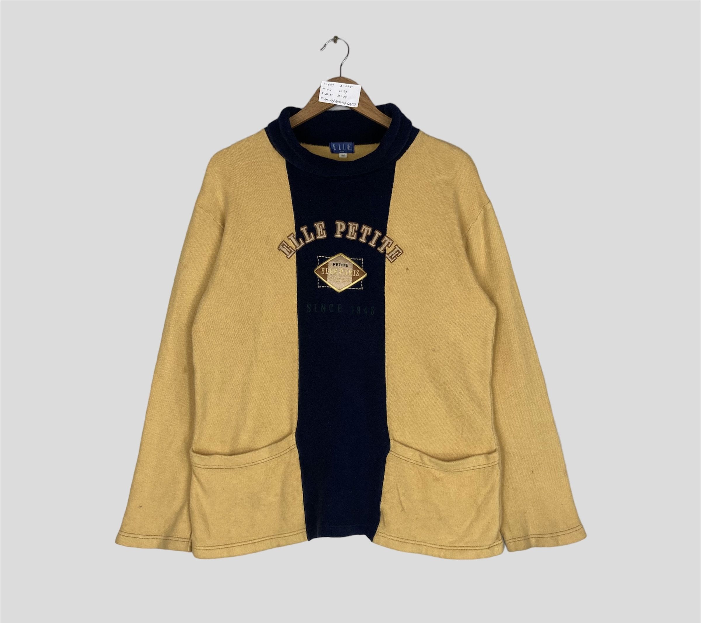 Designer Vintage ELLE PETITE By Elle Paris Crewneck Sweatshirt Size US L / EU 52-54 / 3 - 1 Thumbnail