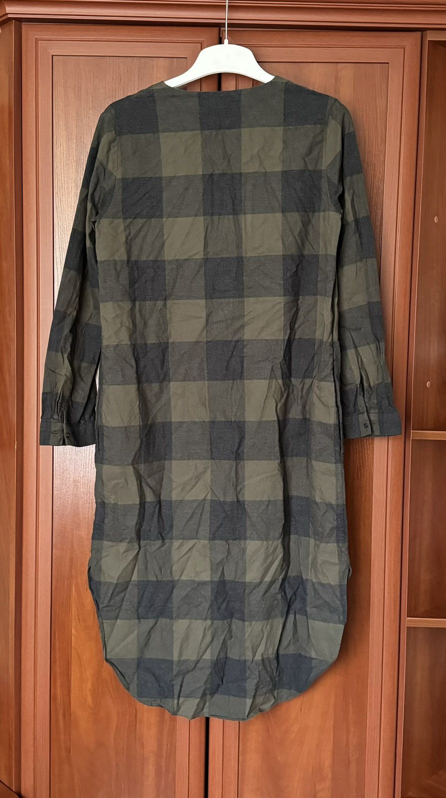 Cos × Designer COS 36 checkered dress long sleeve button up Size XS / US 0-2 / IT 36-38 - 14 Thumbnail