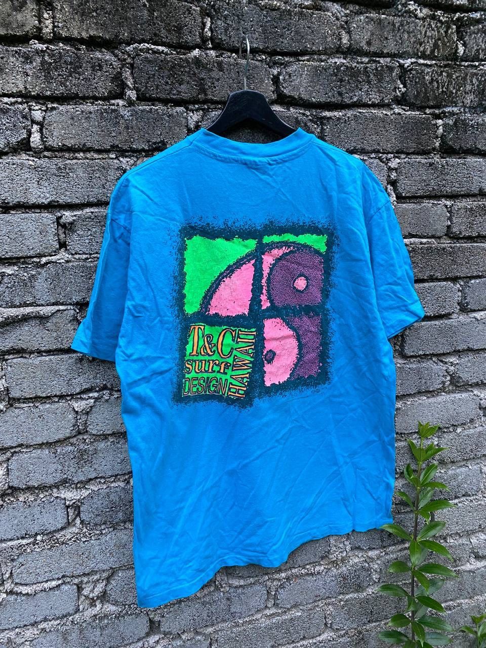 Vintage Vintage 80s Town And Country Surf Tees Size US L / EU 52-54 / 3 - 3 Thumbnail