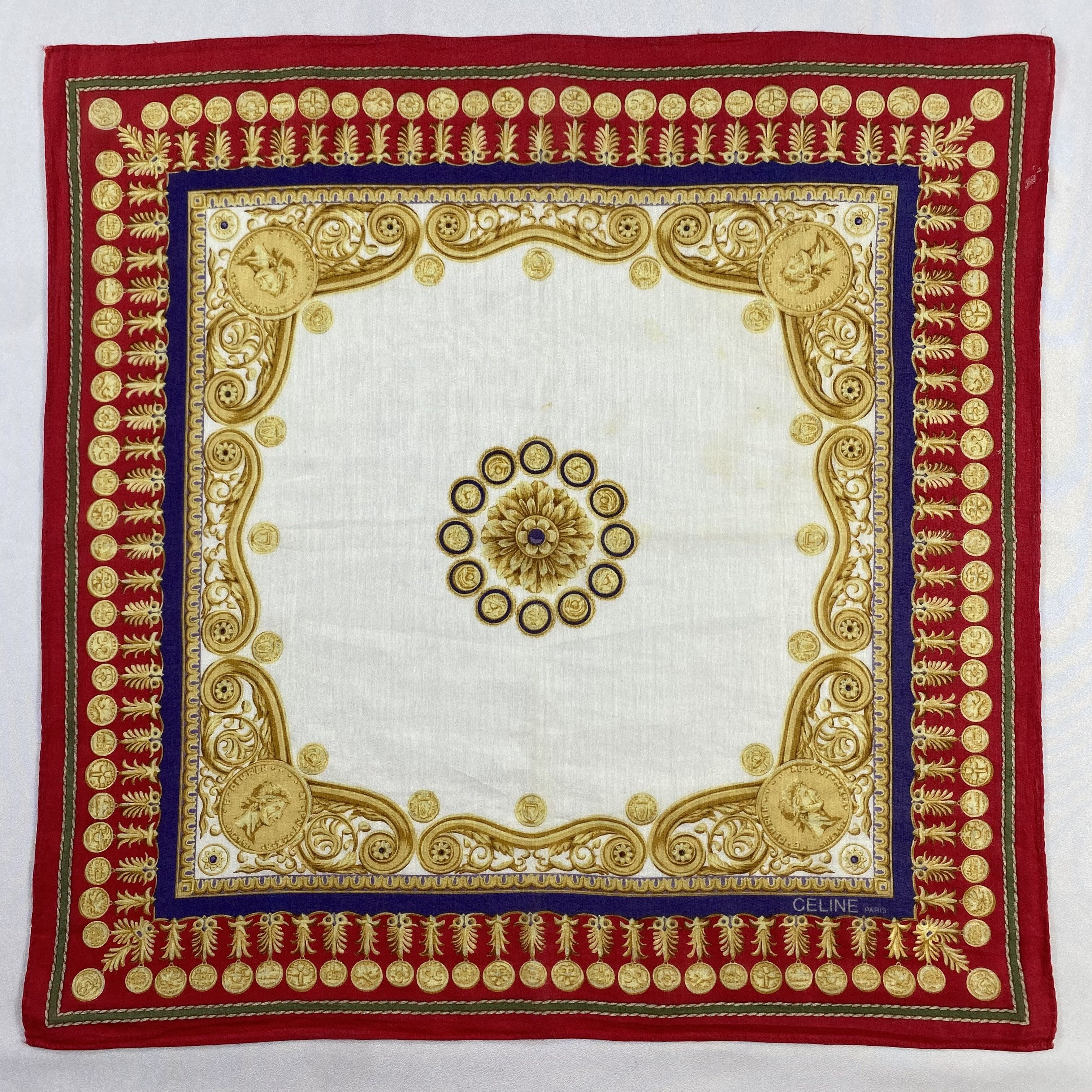 Celine × Vintage Celine Handkerchief / Neckerchief / Bandana-P1593 Size ONE SIZE - 1 Thumbnail