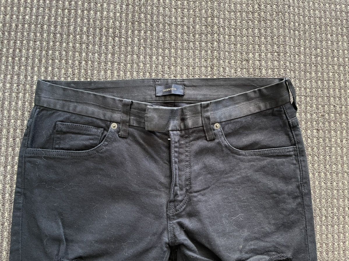 Undercover Black Destroyed Jeans Size US 30 / EU 46 - 3 Thumbnail