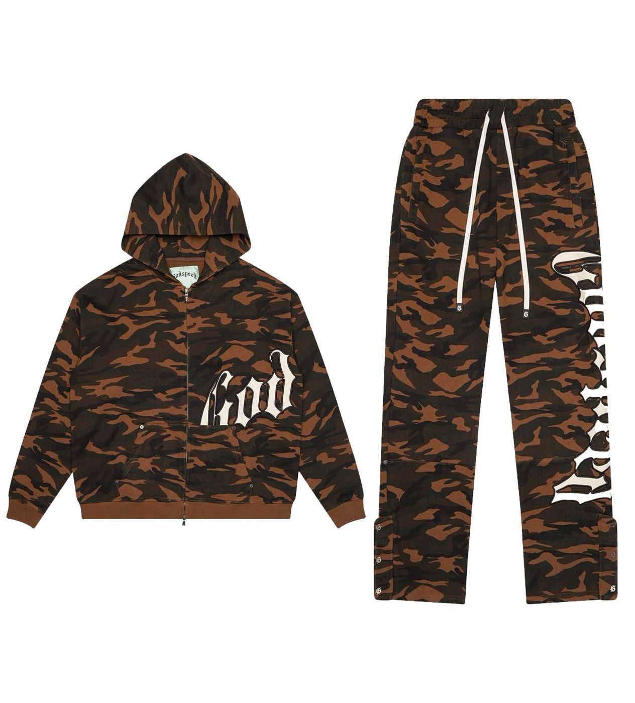 Godspeed OG Logo Sweatsuit Brown/Camo Size US S / EU 44-46 / 1 - 1 Thumbnail