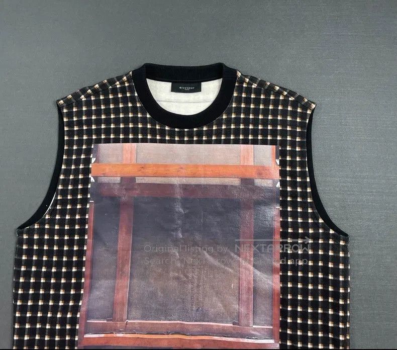 Givenchy Givenchy GVC Plaid Print Sleeveless Hoodie Vest Size US L / EU 52-54 / 3 - 4 Thumbnail