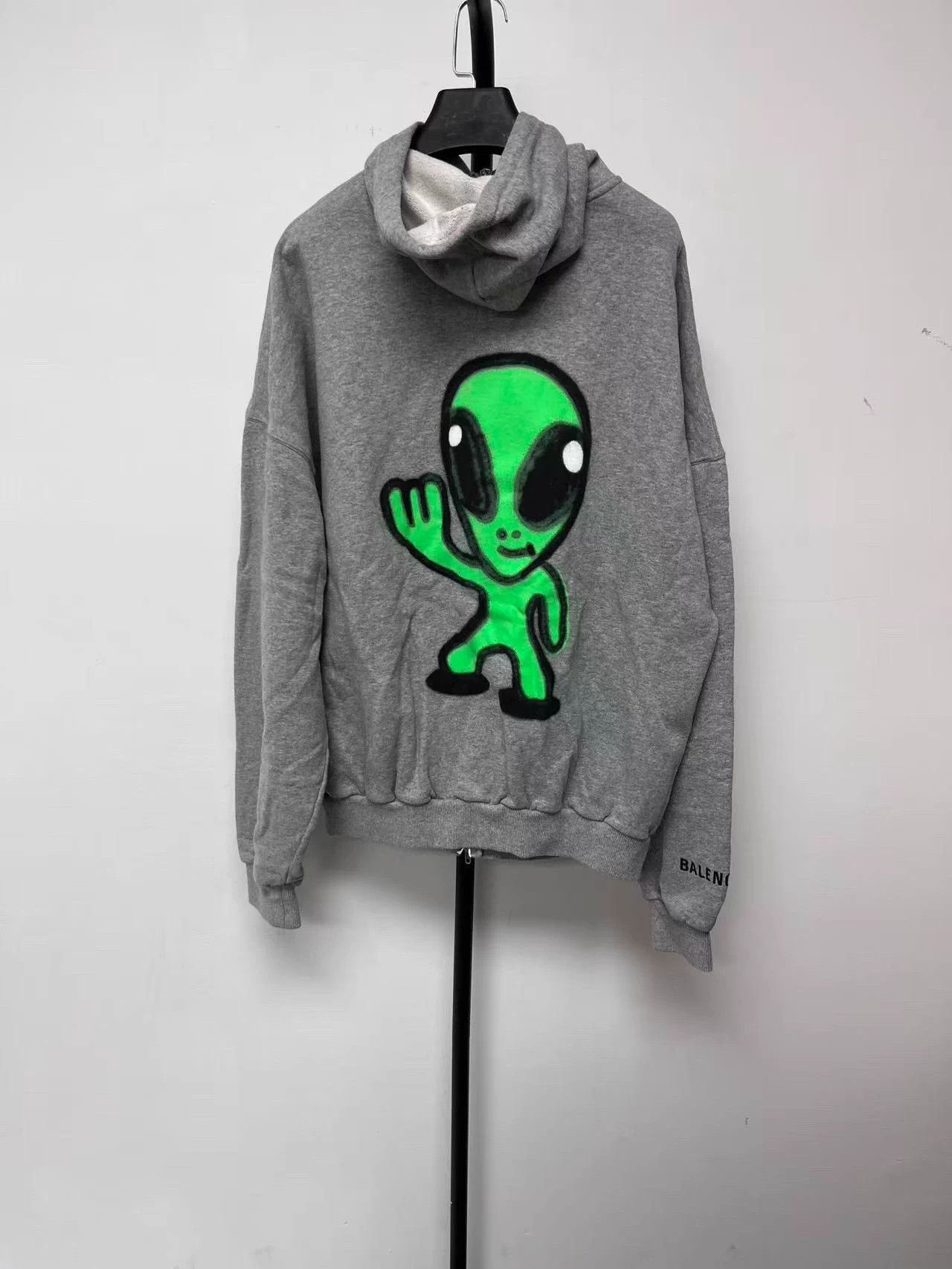 Balenciaga Balenciaga Hi There men's gray loose hoodie size 2 Size US M / EU 48-50 / 2 - 2 Thumbnail