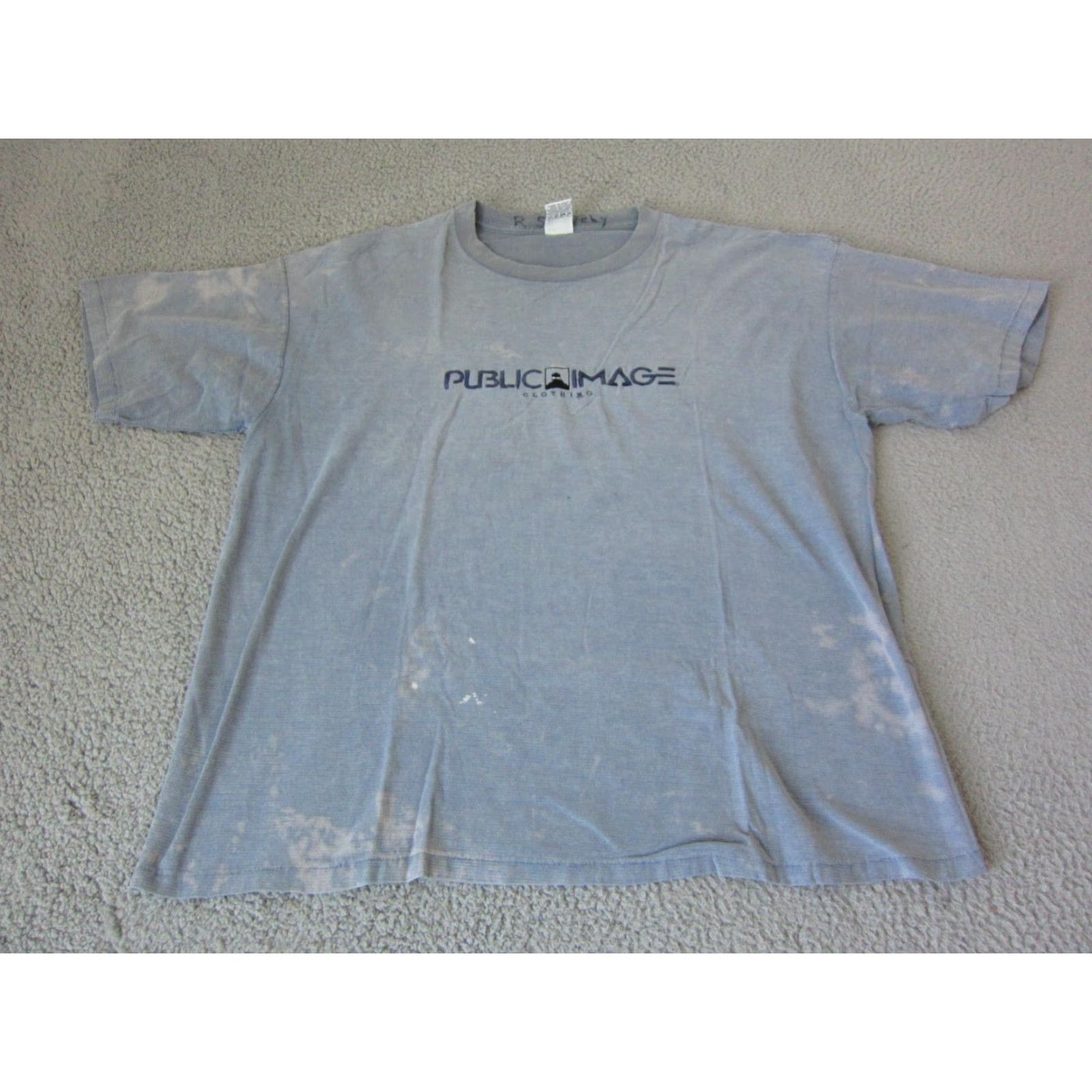Vintage VINTAGE Public Image Shirt Mens XL Blue USA 80s Surf Skate Cat 70s 80s 90s T-Shirt Crew Neck Short Sleeve Cotton JerseyUS Size US XL / EU 56 / 4 - 2 Thumbnail
