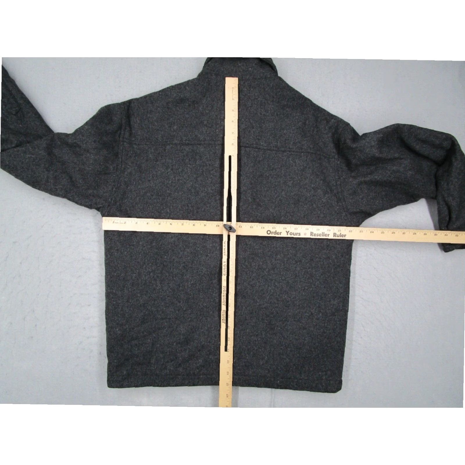 Abercrombie & Fitch VINTAGE Abercrombie & Fitch Mens Small Gray Wool Bomber Jacket Full Zip Quilted Lining Size US S / EU 44-46 / 1 - 5 Thumbnail